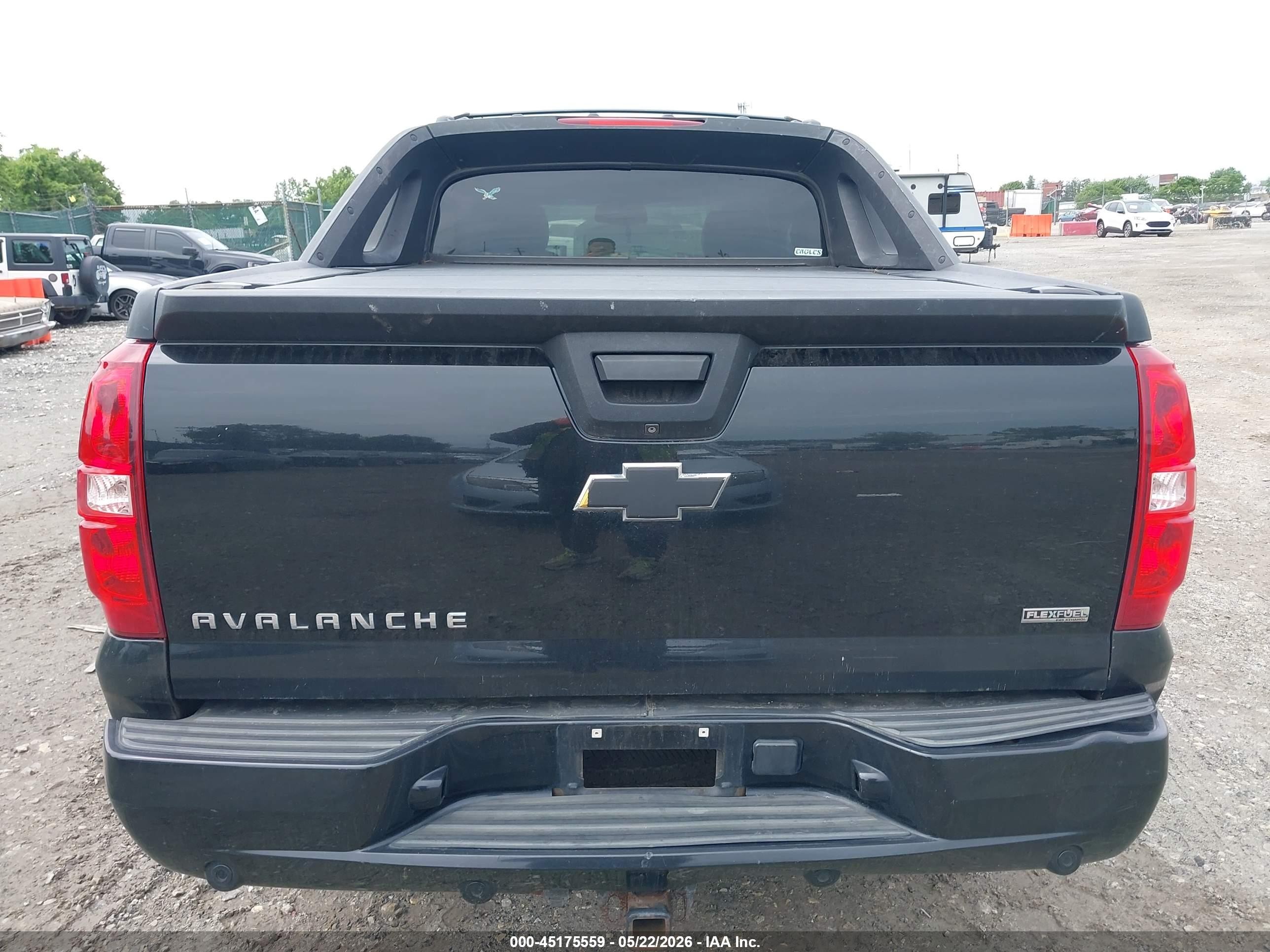 2012 Chevrolet Avalanche 1500 Lt1 Black vin: 3GNTKFE74CG174564