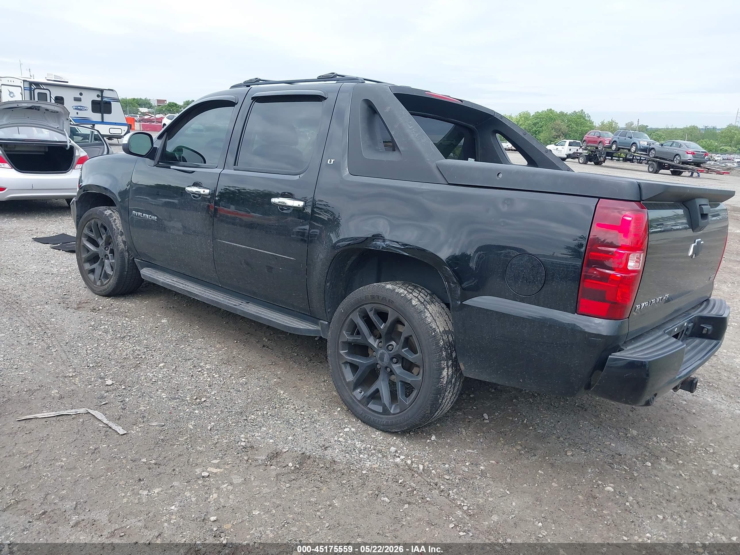 2012 Chevrolet Avalanche 1500 Lt1 Black vin: 3GNTKFE74CG174564