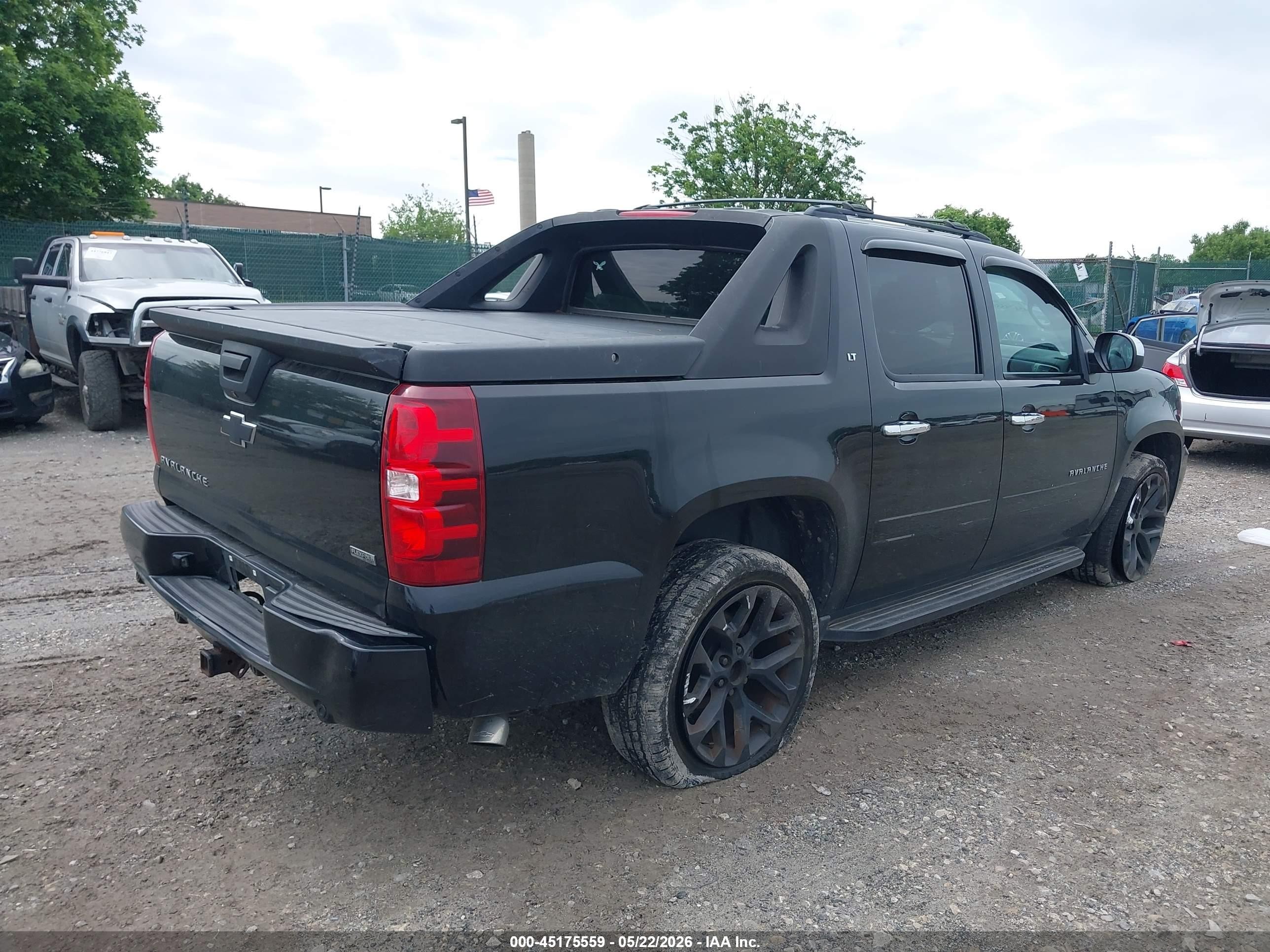 2012 Chevrolet Avalanche 1500 Lt1 Black vin: 3GNTKFE74CG174564