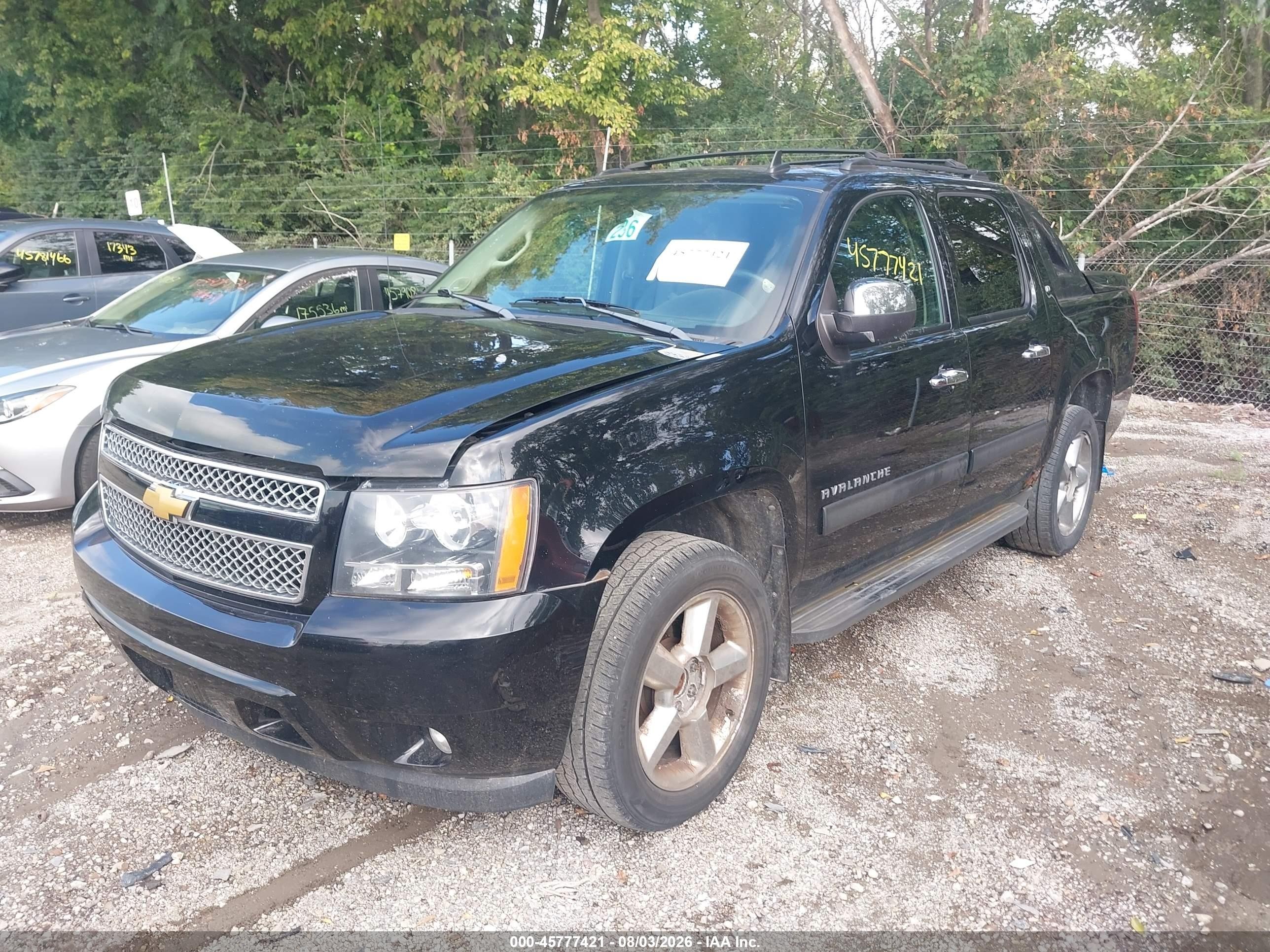 2012 Chevrolet Avalanche Lt Черный vin: 3GNTKFE74CG224251