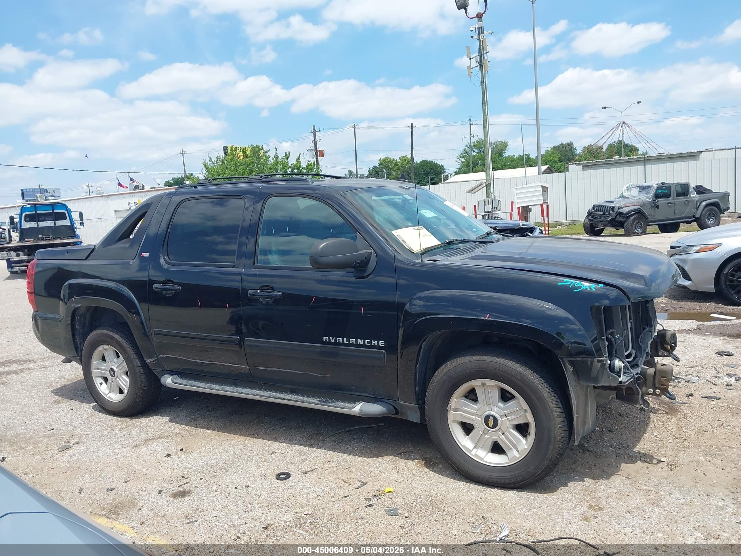 2012 Chevrolet Avalanche 1500 Lt1 Black vin: 3GNTKFE75CG311656