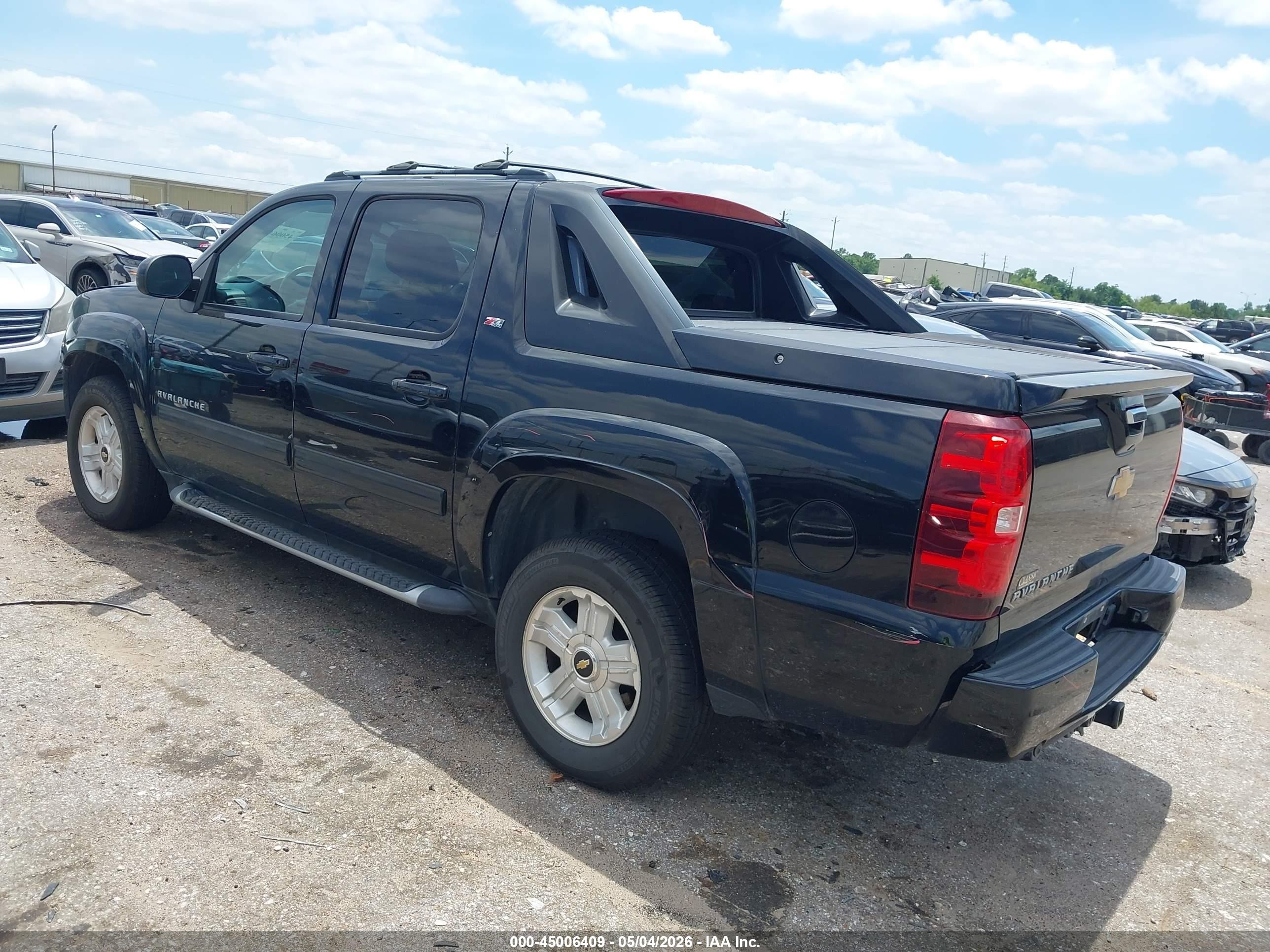 2012 Chevrolet Avalanche 1500 Lt1 Black vin: 3GNTKFE75CG311656