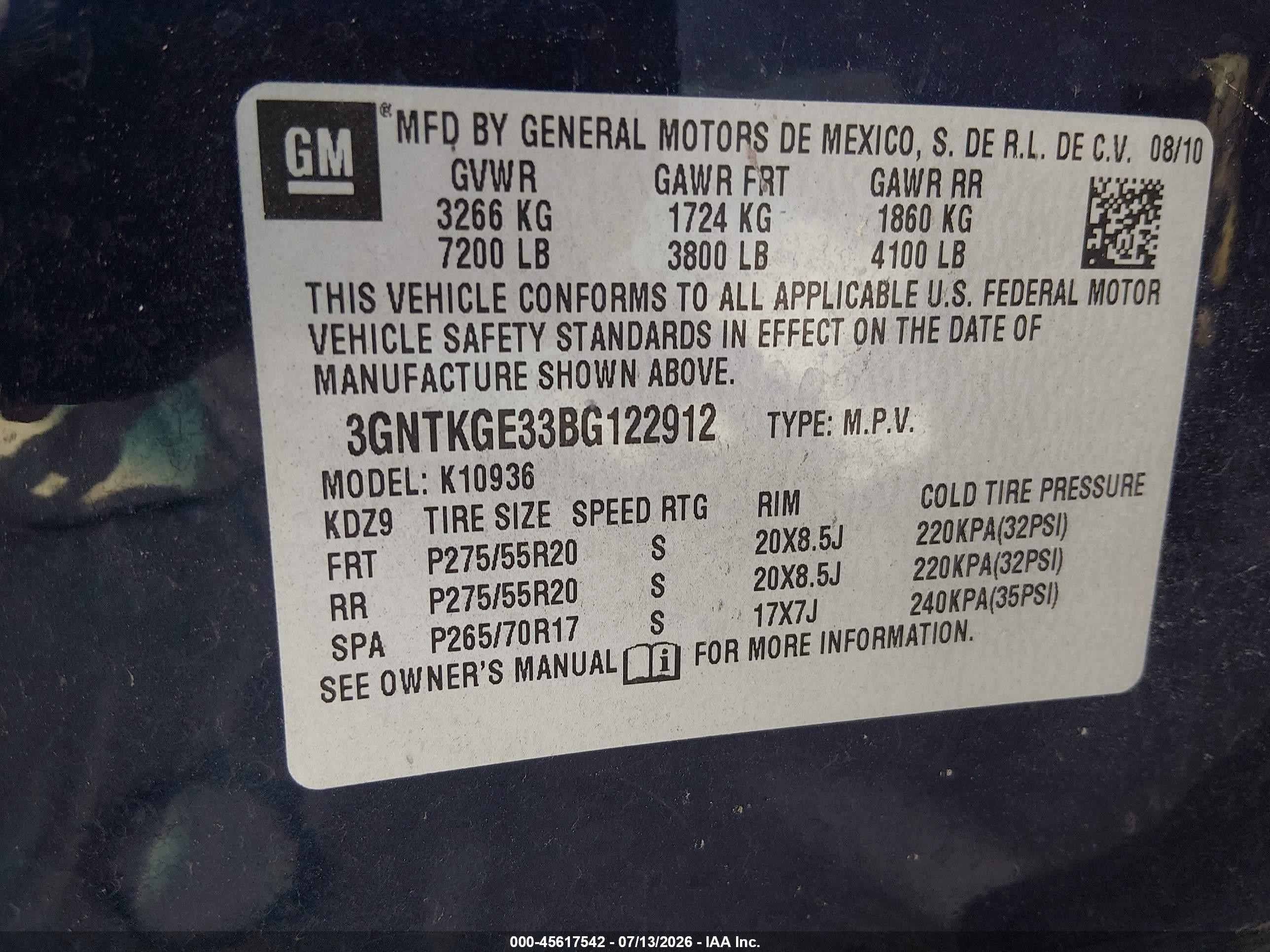 2011 Chevrolet Avalanche 1500 Ltz Dark Blue vin: 3GNTKGE33BG122912