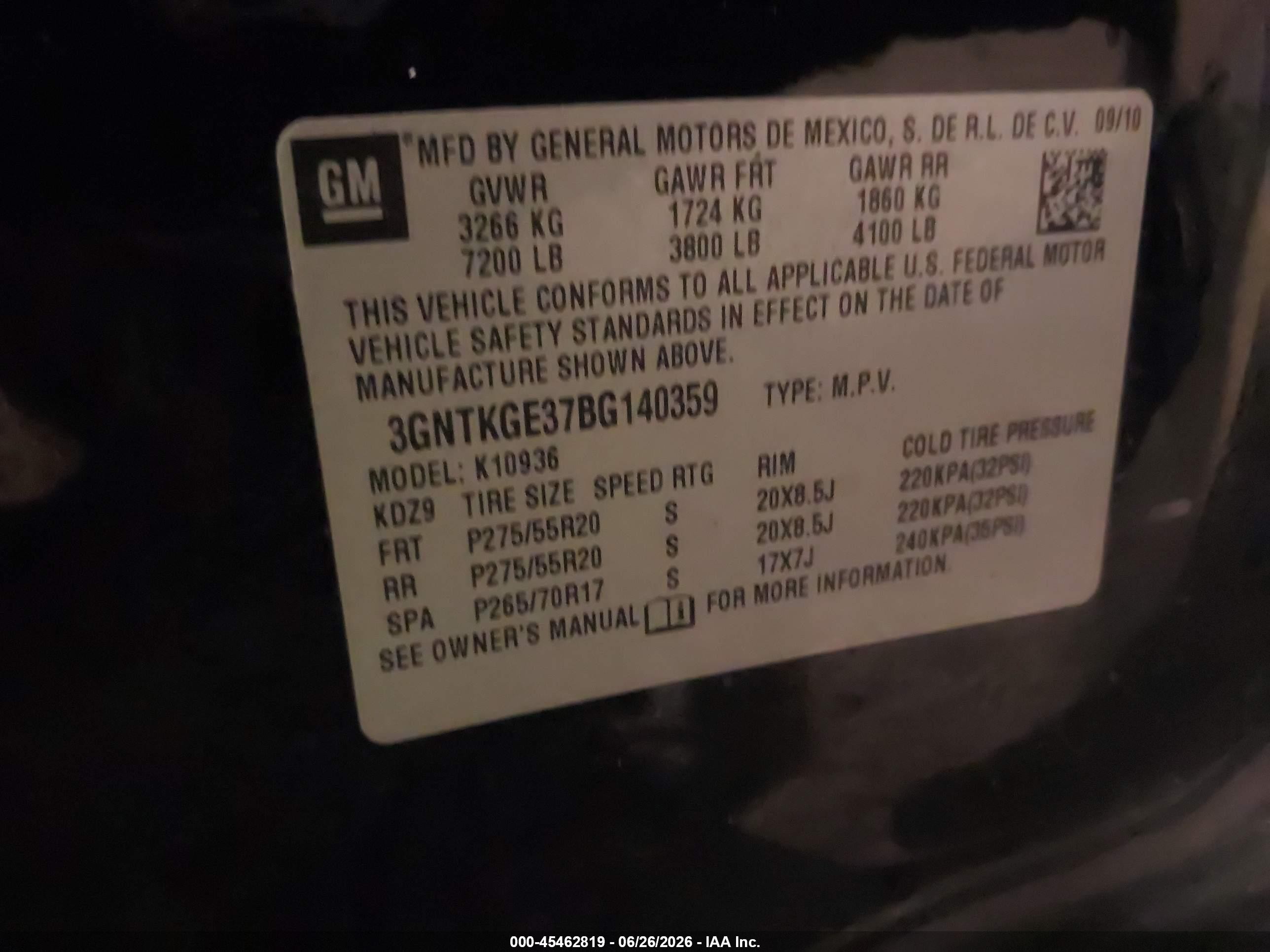 2011 Chevrolet Avalanche 1500 Ltz Black vin: 3GNTKGE37BG140359