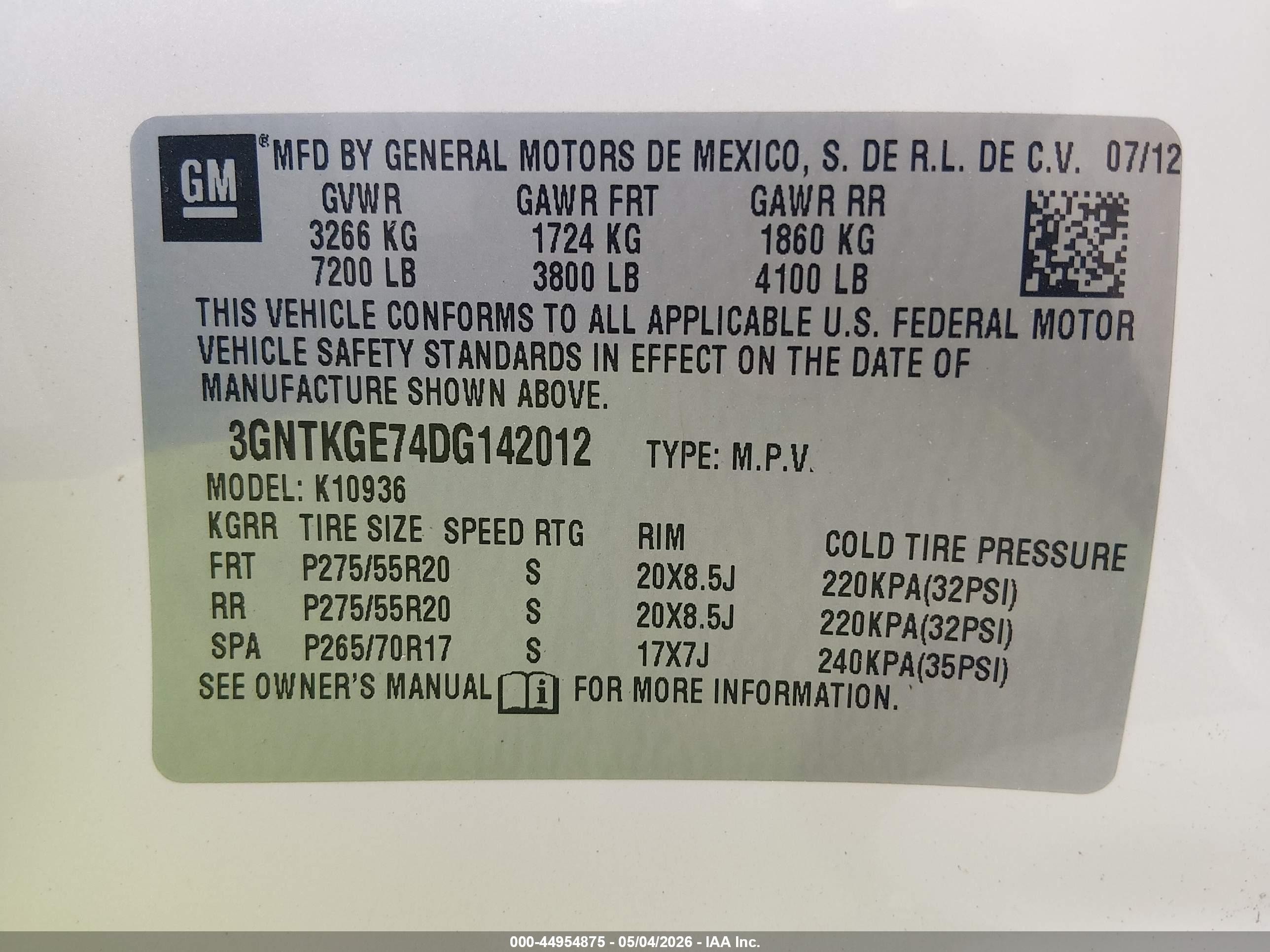 2013 Chevrolet Avalanche Ltz White vin: 3GNTKGE74DG142012