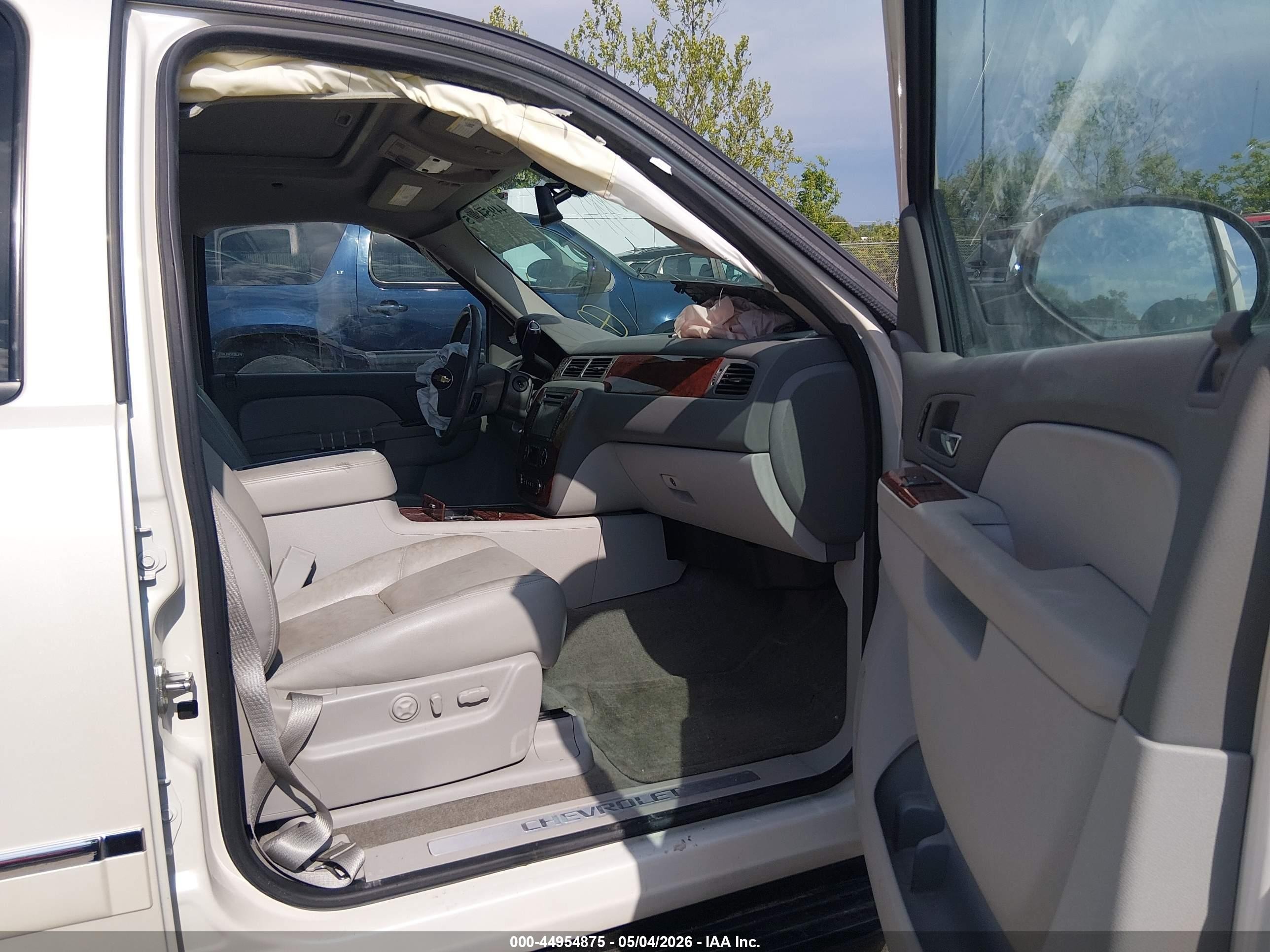 2013 Chevrolet Avalanche Ltz White vin: 3GNTKGE74DG142012