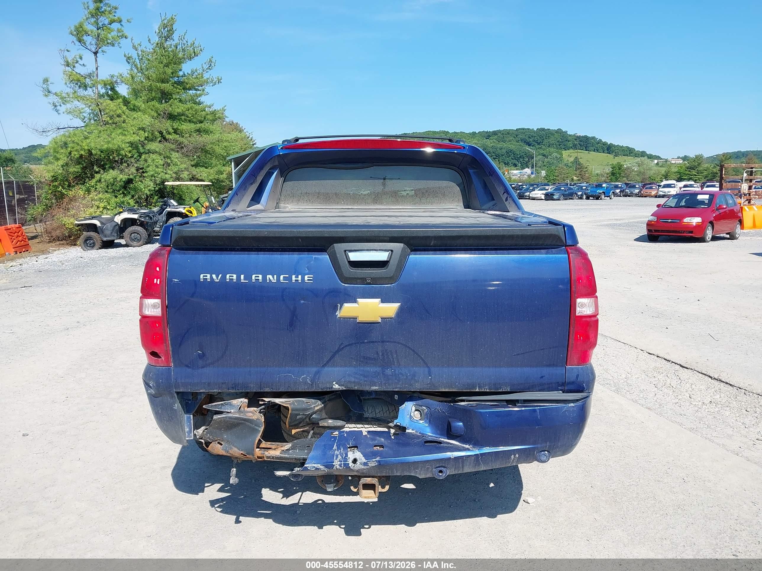 2013 Chevrolet Avalanche Ltz Blue vin: 3GNTKGE79DG195465