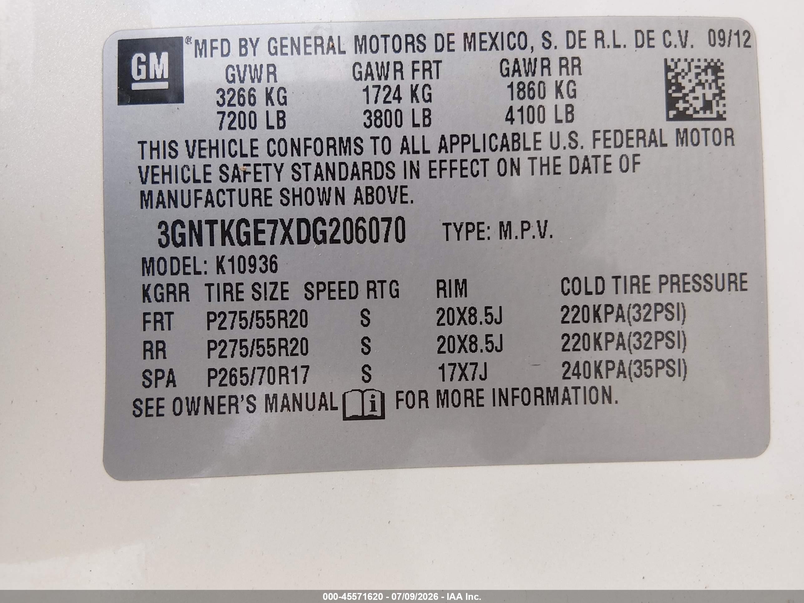 2013 Chevrolet Avalanche Ltz White vin: 3GNTKGE7XDG206070