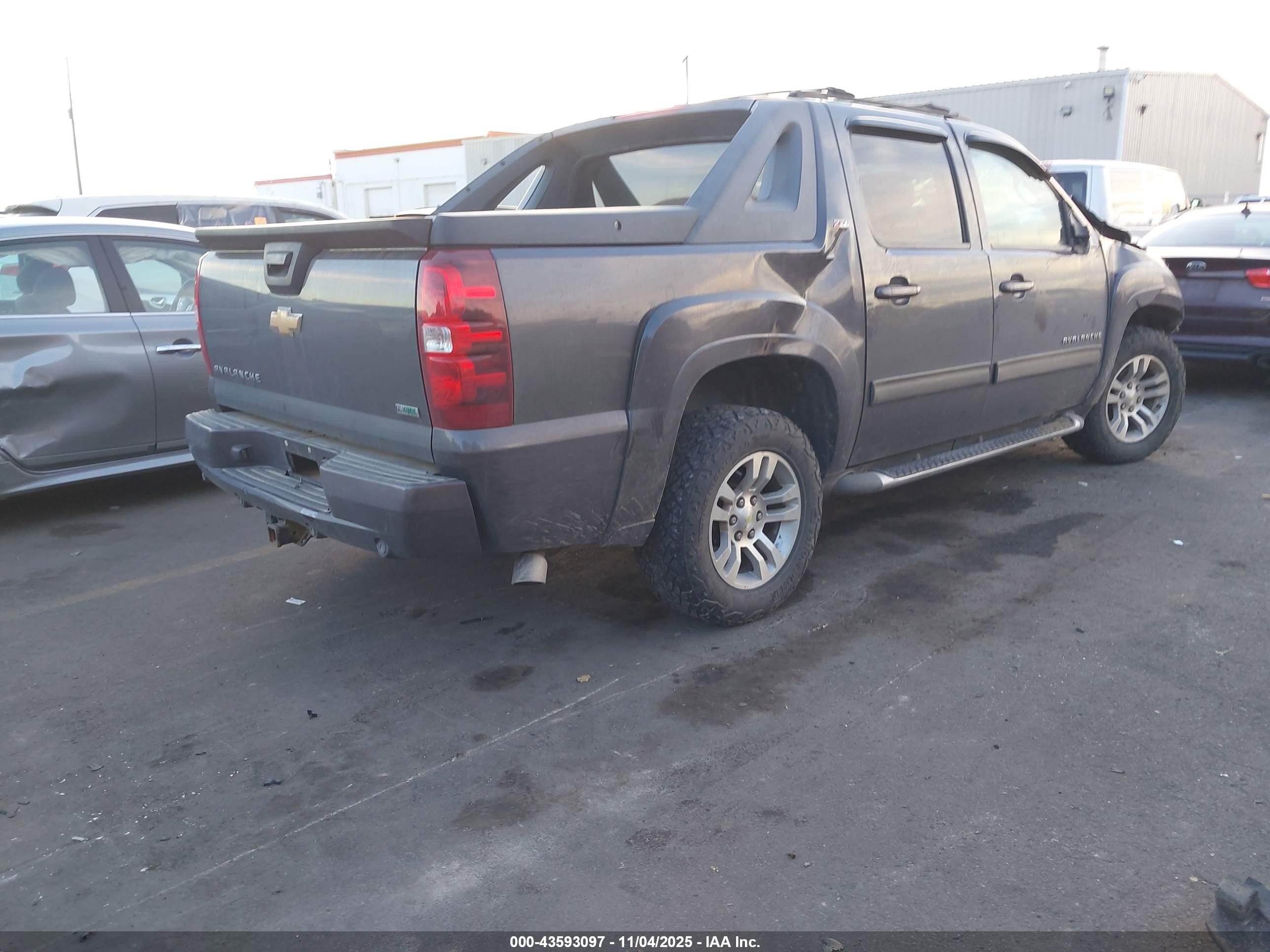 2010 Chevrolet Avalanche 1500 Lt1 Gray vin: 3GNVKFE01AG225446