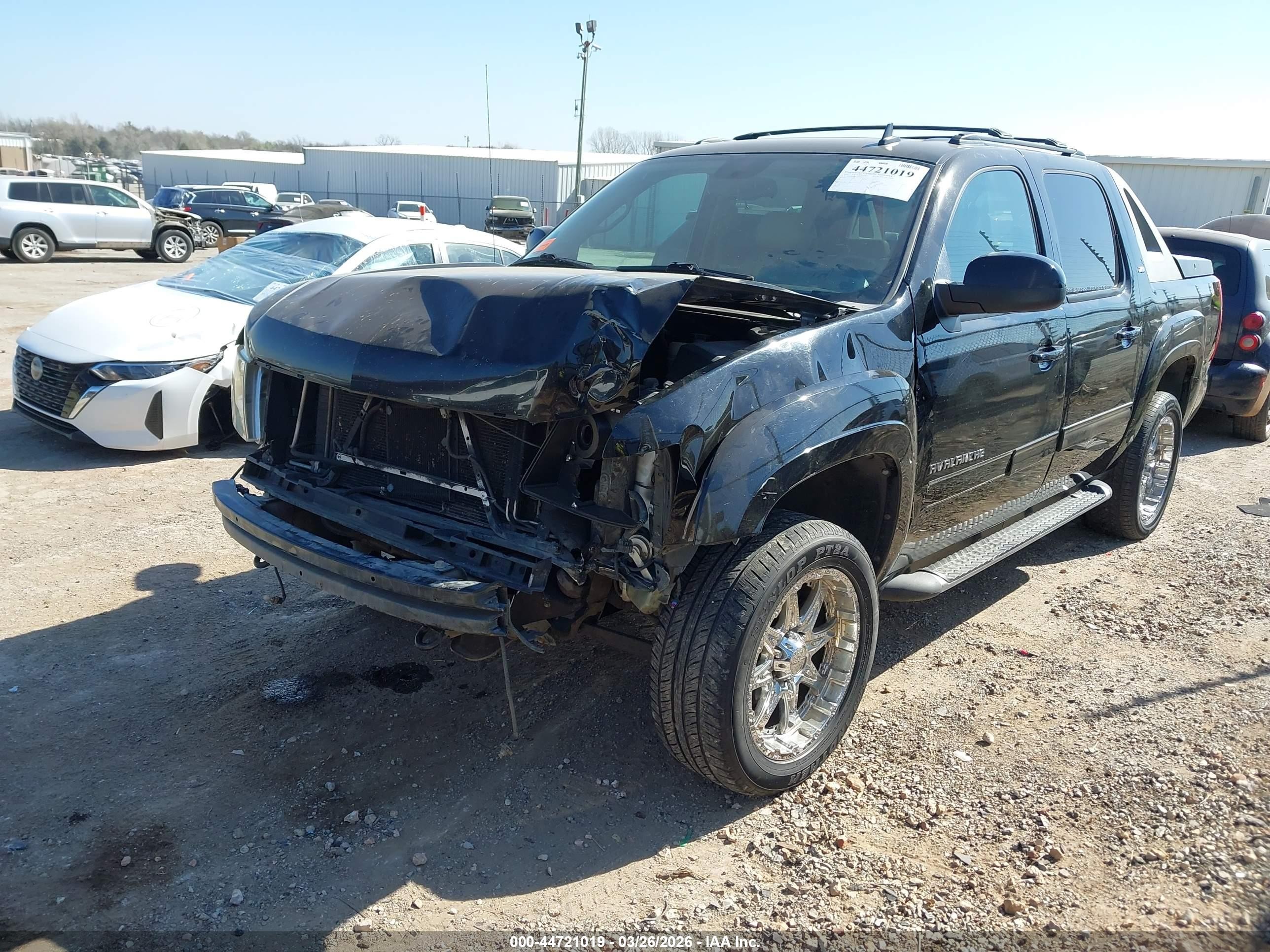 2010 Chevrolet Avalanche 1500 Lt1 Black vin: 3GNVKFE04AG229247
