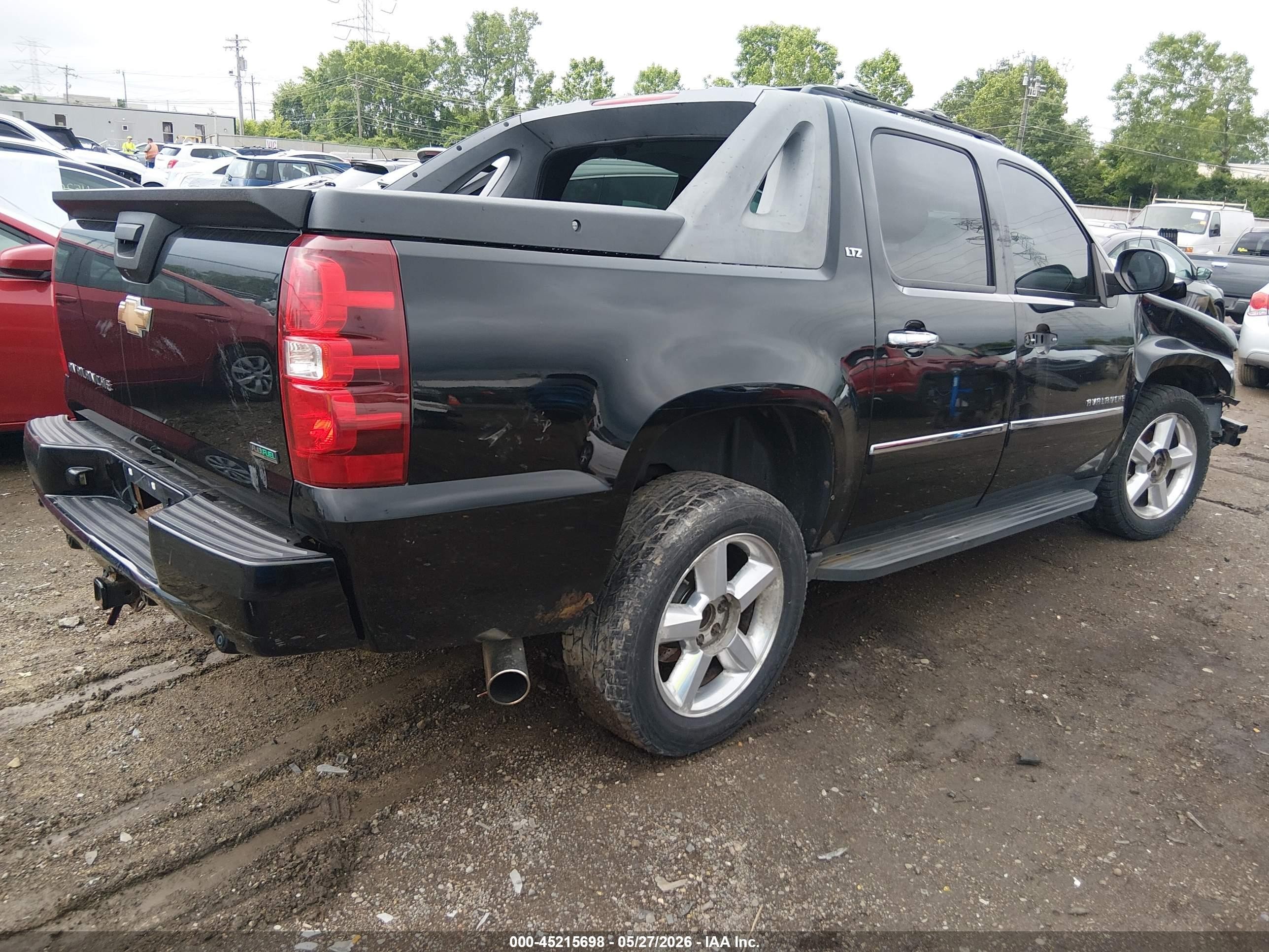 2010 Chevrolet Avalanche 1500 Ltz Black vin: 3GNVKGE00AG260856