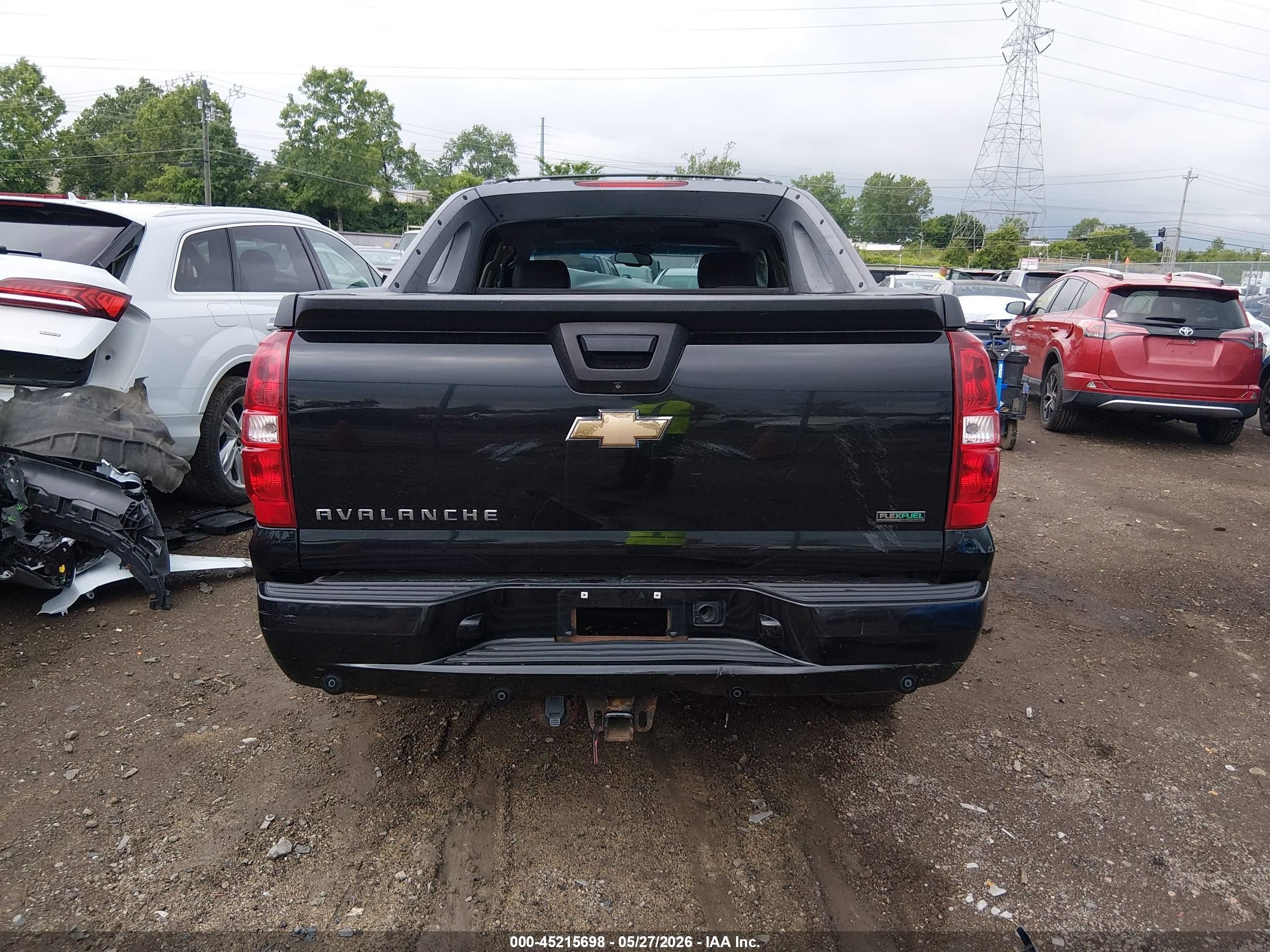 2010 Chevrolet Avalanche 1500 Ltz Black vin: 3GNVKGE00AG260856