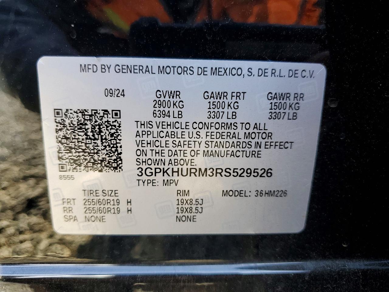 2024 Honda Prologue Eco Black vin: 3GPKHURM3RS529526