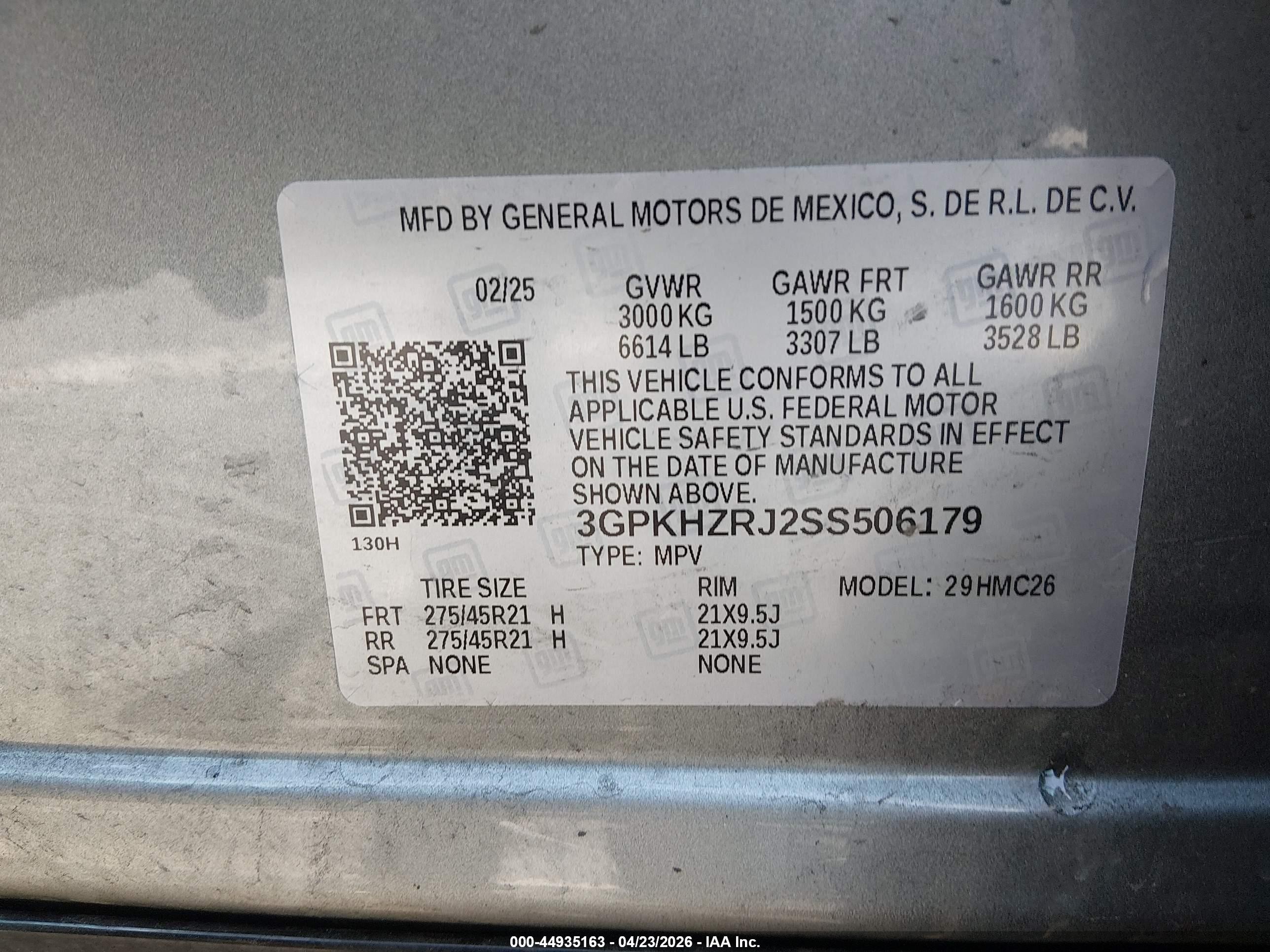 2025 Honda Prologue Elite Gray vin: 3GPKHZRJ2SS506179