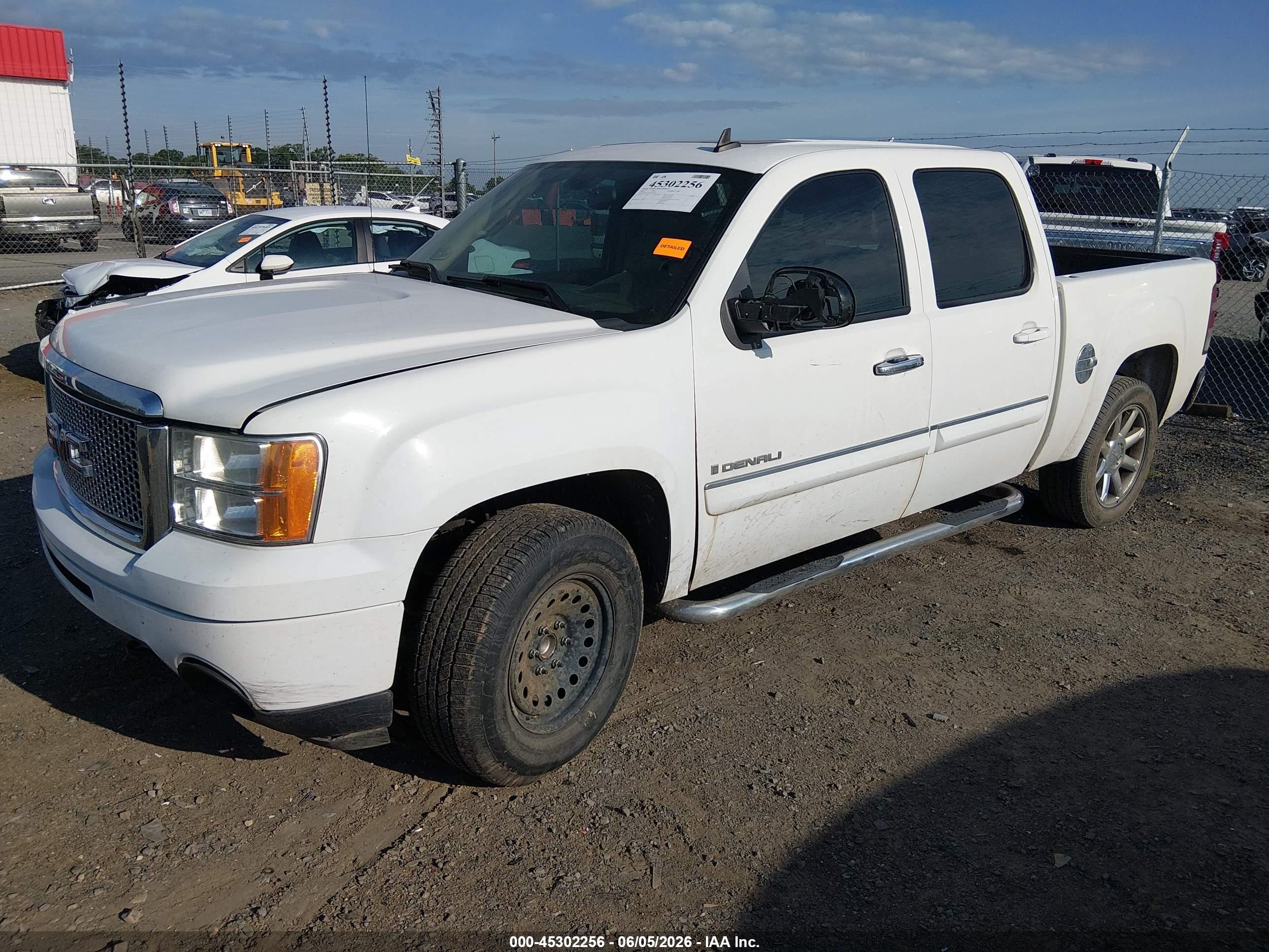 2009 Gmc Sierra 1500 Denali White vin: 3GTEC03249G150034