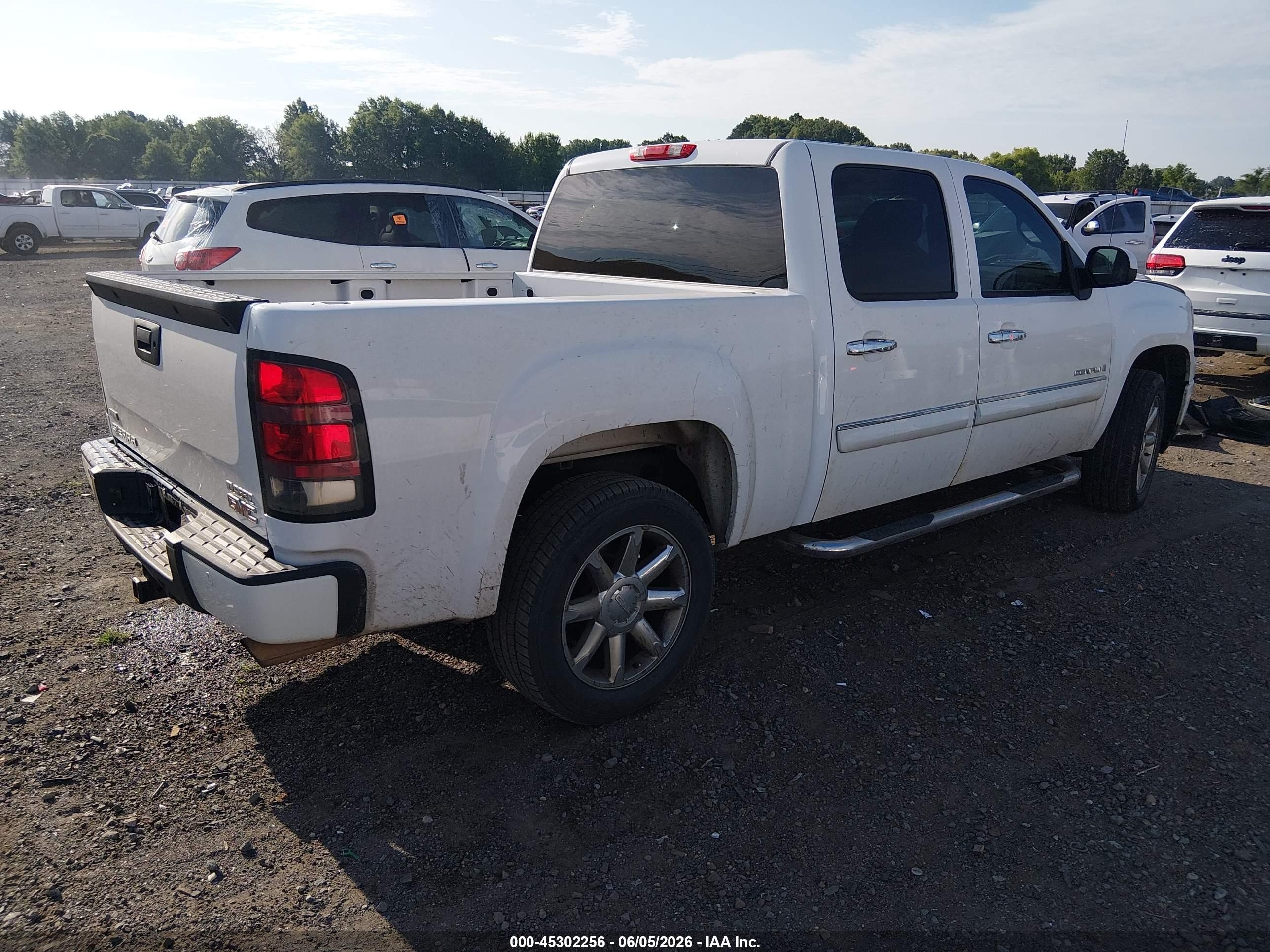 2009 Gmc Sierra 1500 Denali White vin: 3GTEC03249G150034