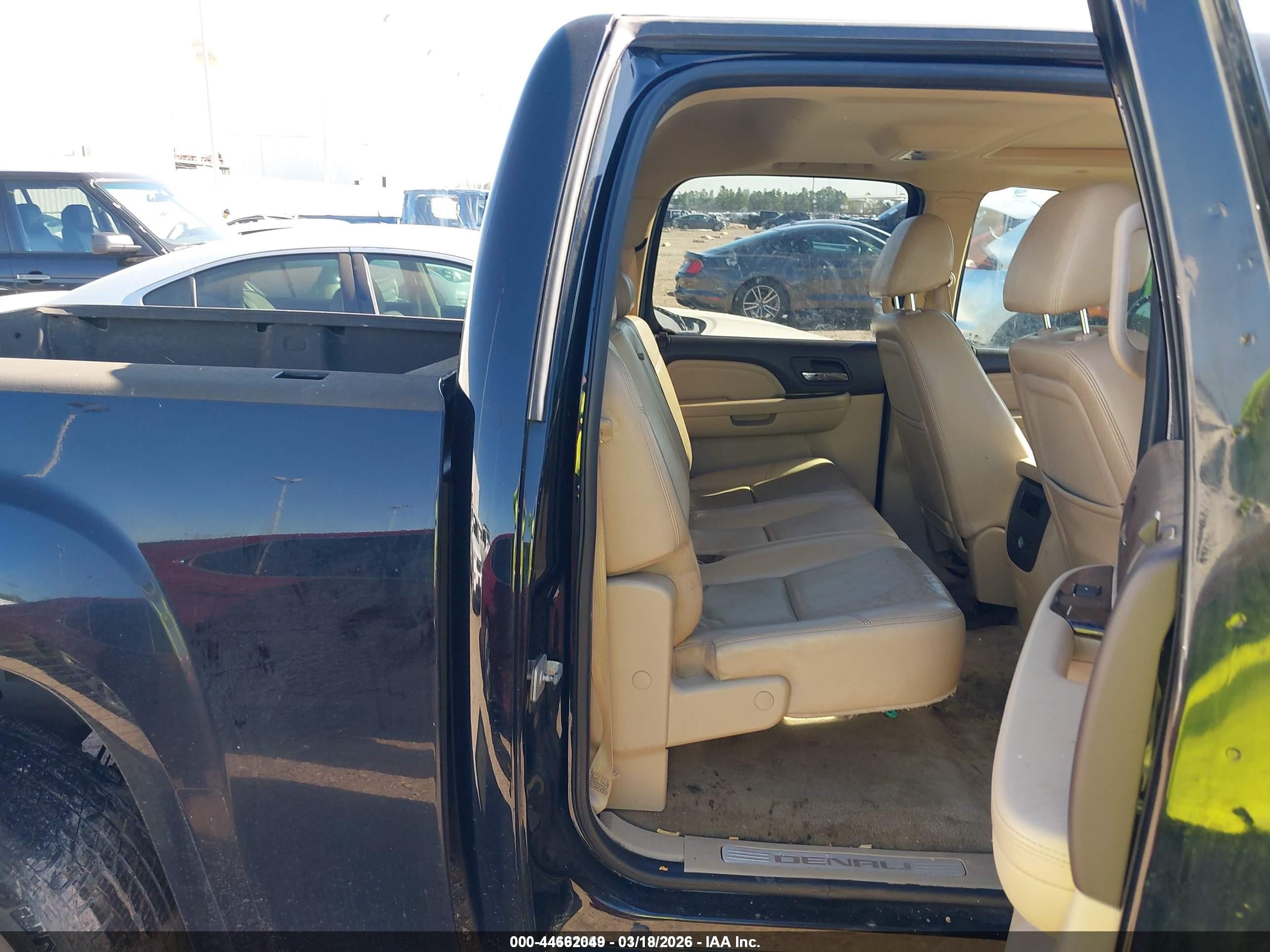 2009 Gmc Sierra 1500 Denali Black vin: 3GTEC03259G279786