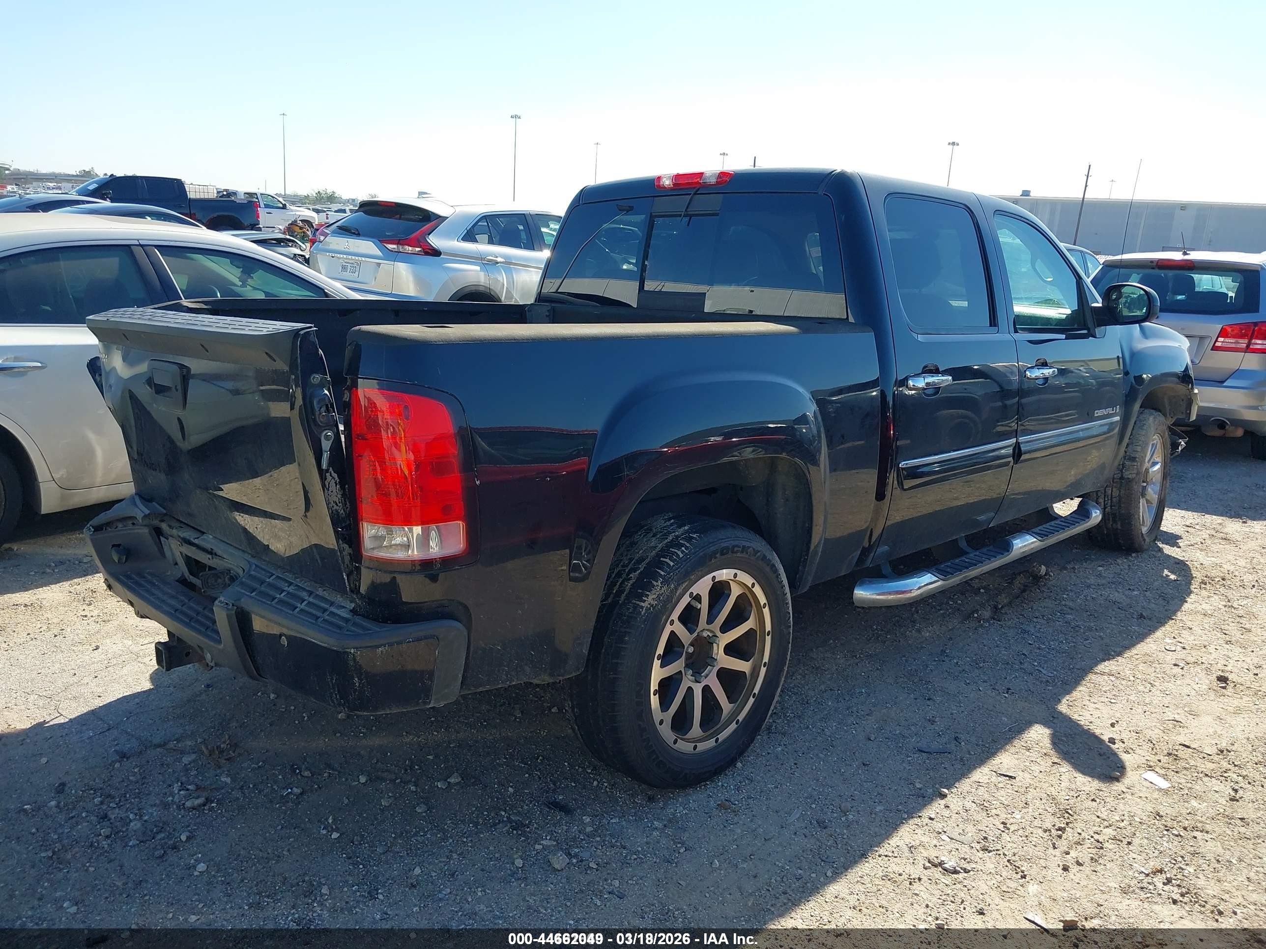 2009 Gmc Sierra 1500 Denali Black vin: 3GTEC03259G279786