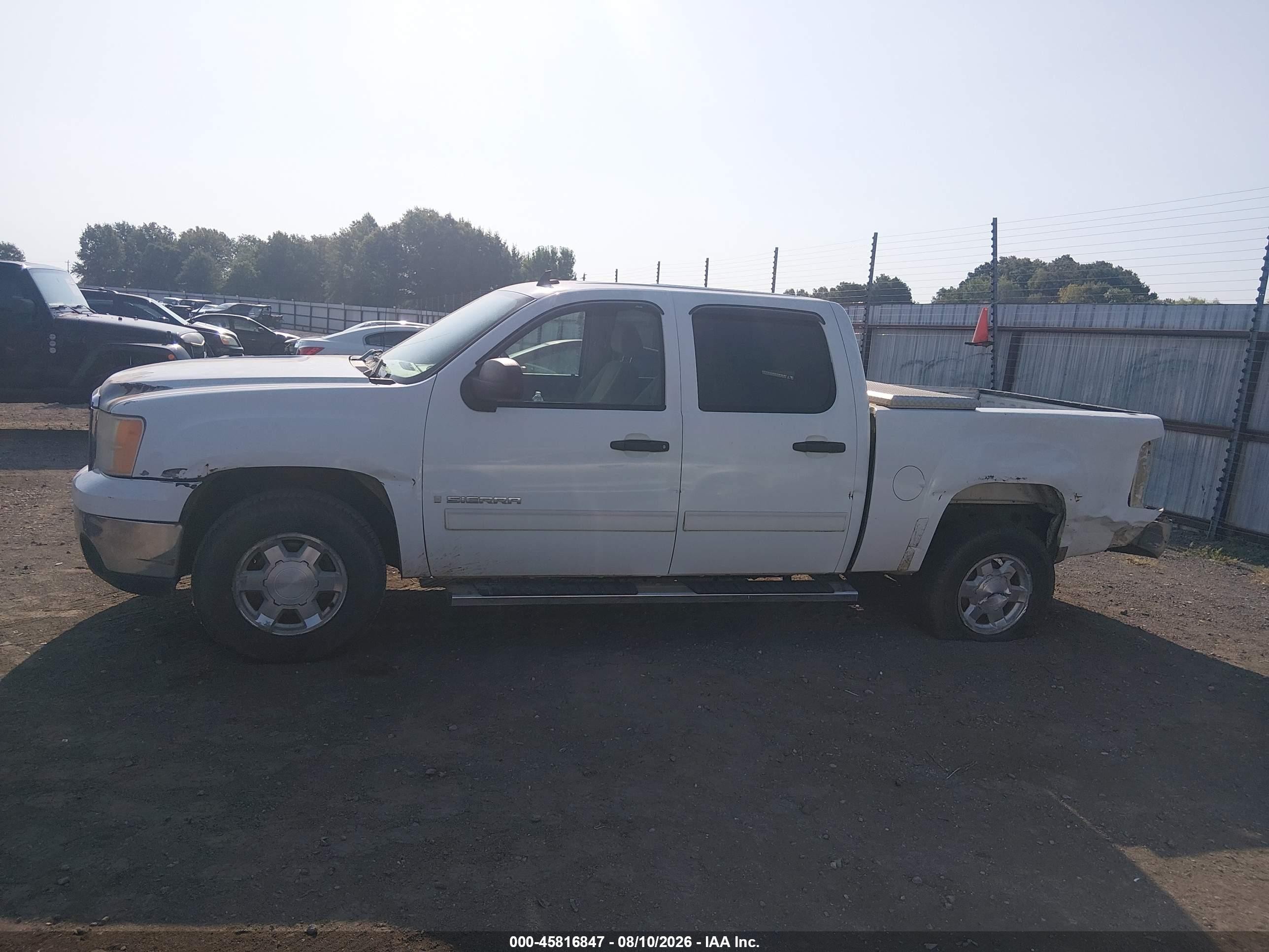 2008 Gmc Sierra 1500 Sle1 Белый vin: 3GTEC13038G237412