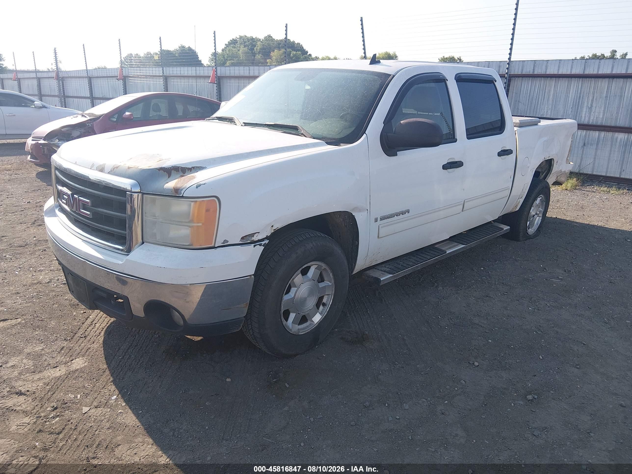 2008 Gmc Sierra 1500 Sle1 Белый vin: 3GTEC13038G237412