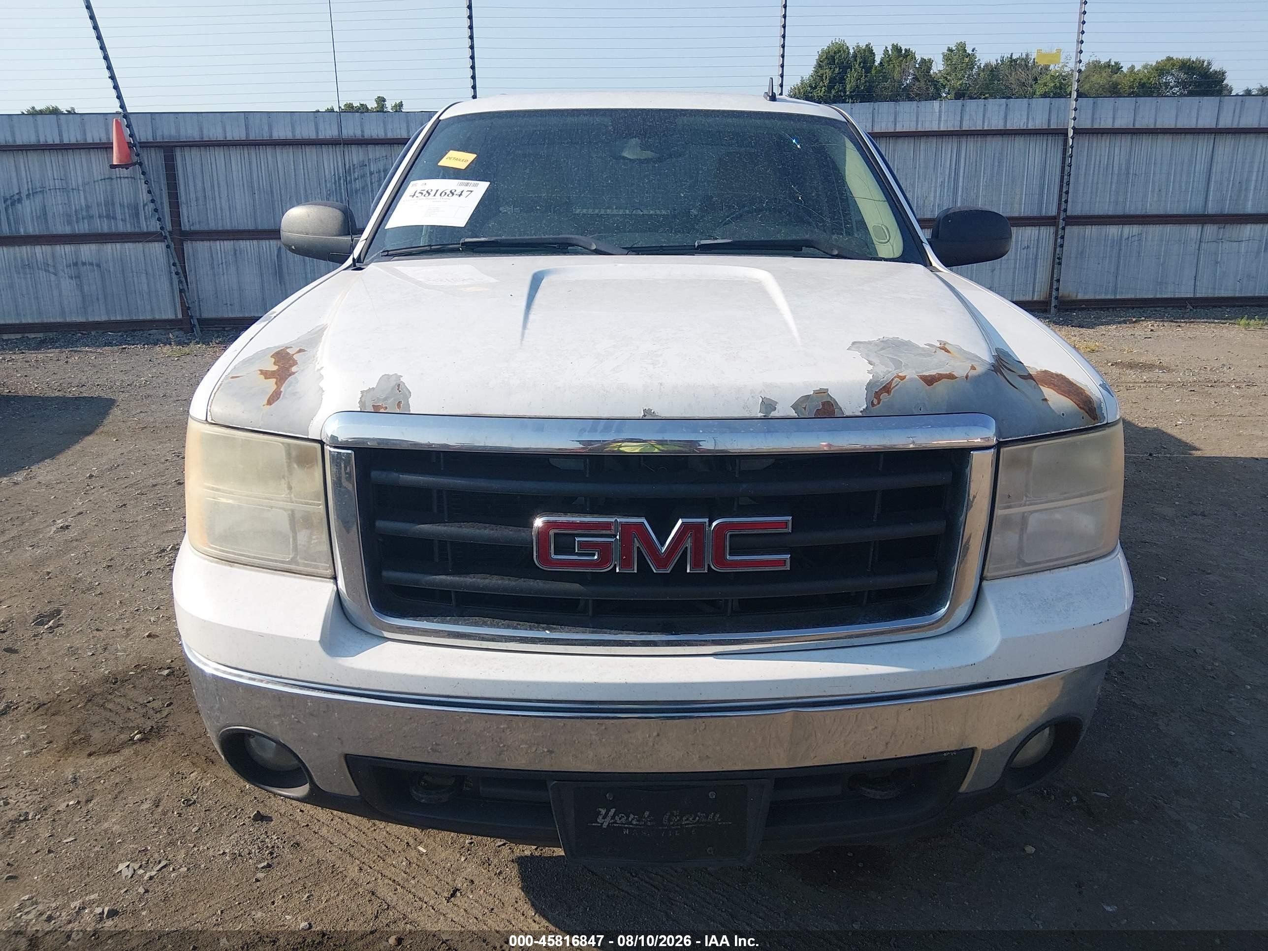 2008 Gmc Sierra 1500 Sle1 Белый vin: 3GTEC13038G237412