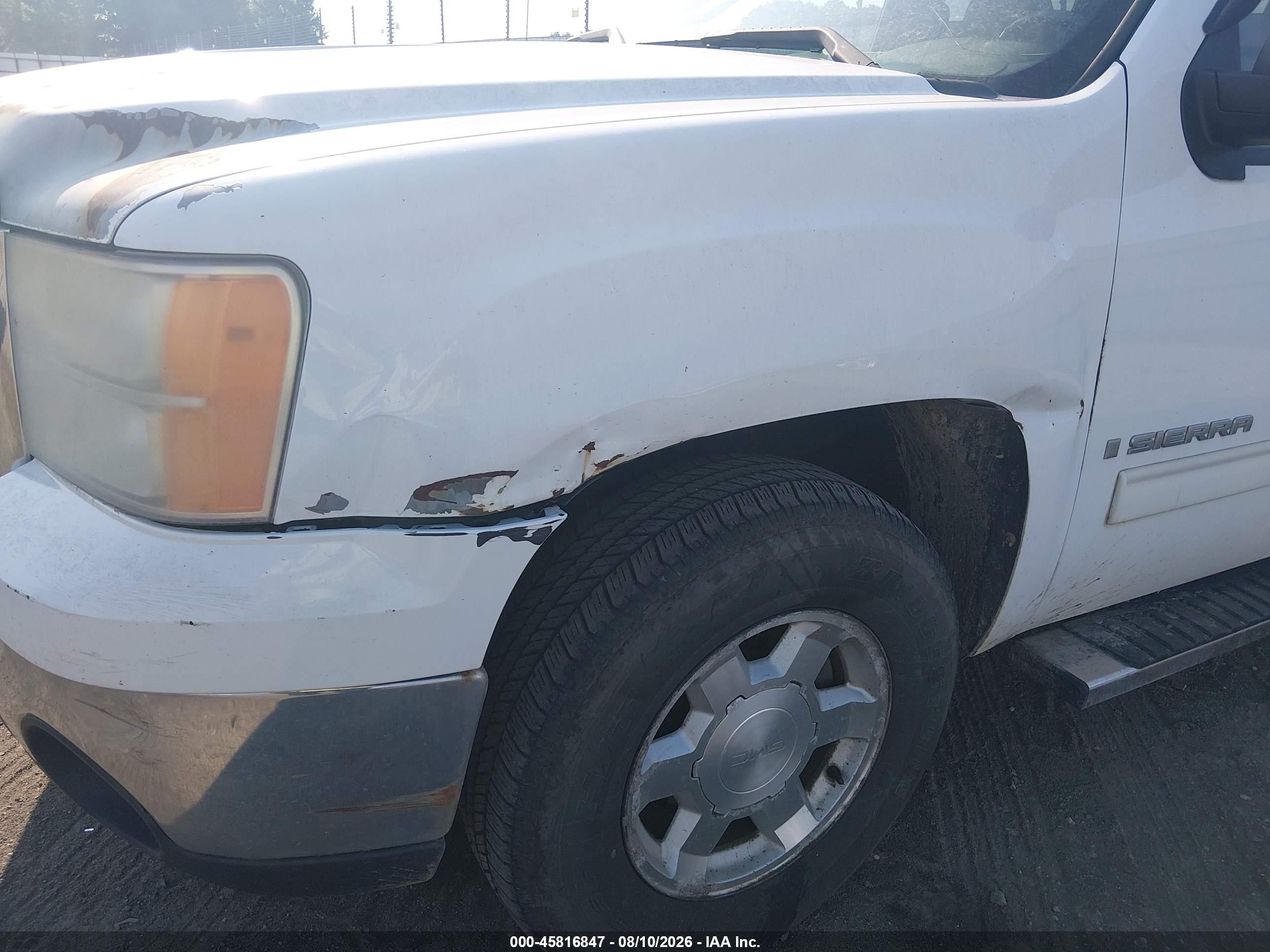 2008 Gmc Sierra 1500 Sle1 Белый vin: 3GTEC13038G237412