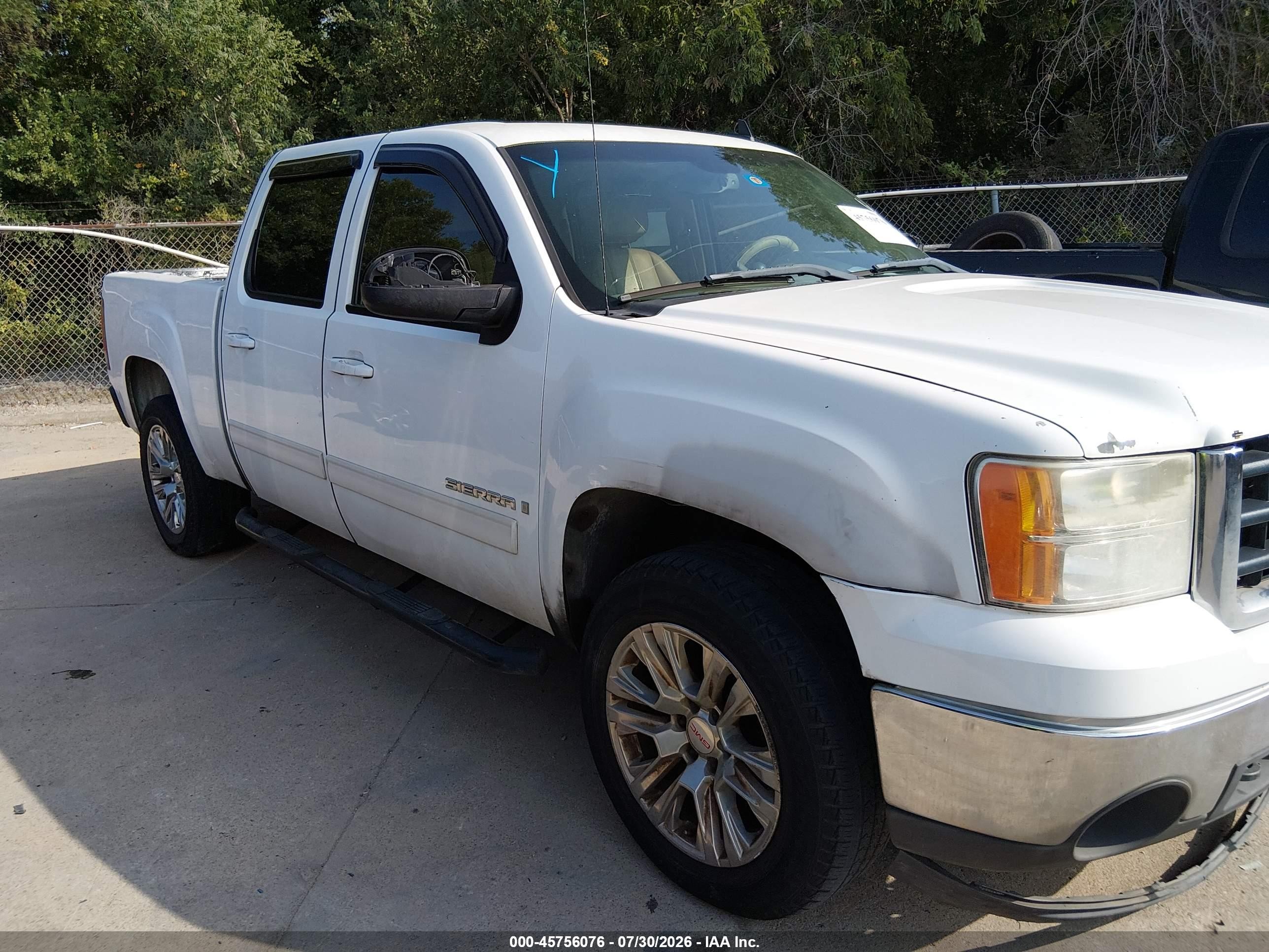 2008 Gmc Sierra 1500 Slt Белый vin: 3GTEC13038G263301