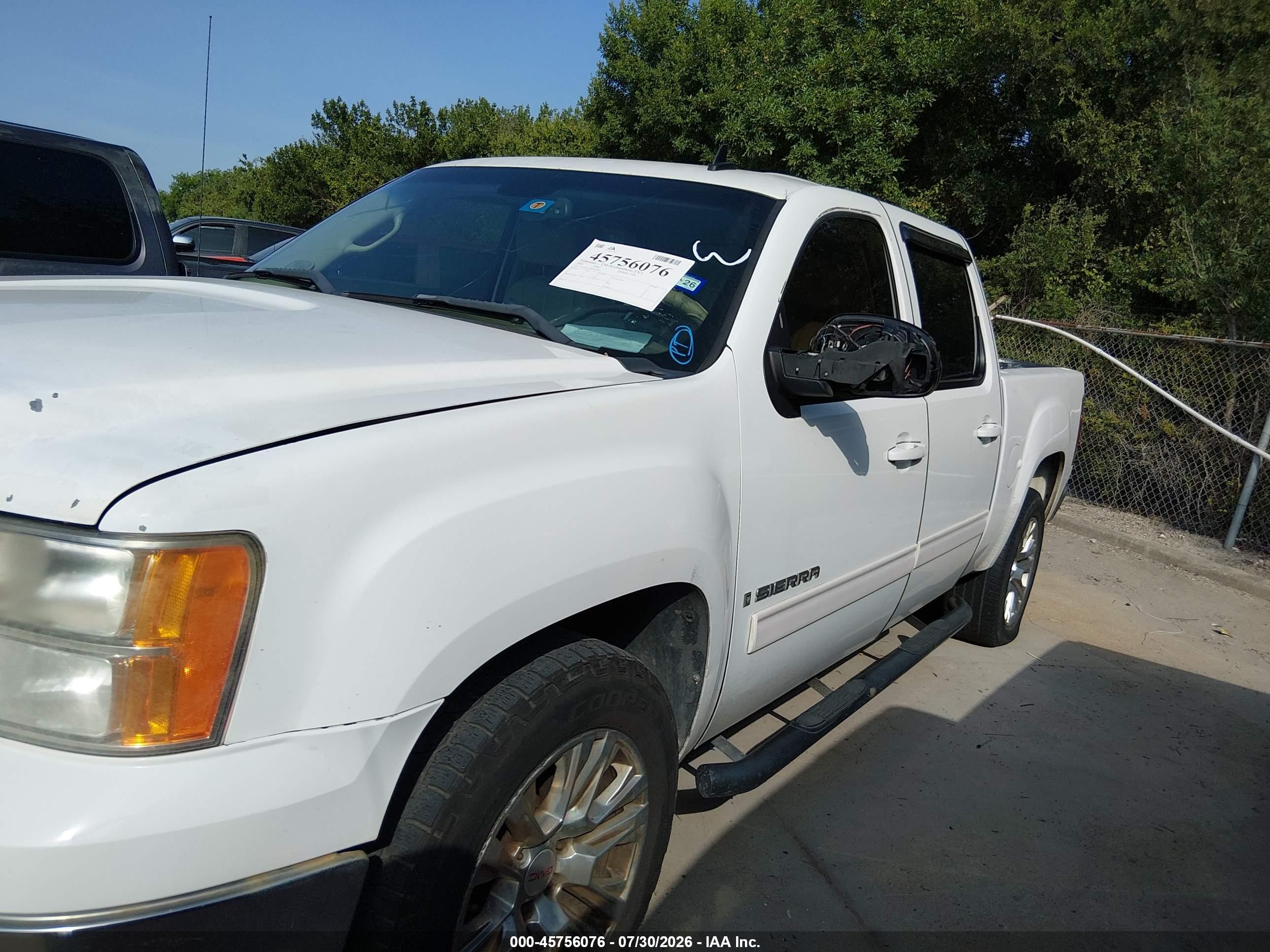 2008 Gmc Sierra 1500 Slt Белый vin: 3GTEC13038G263301