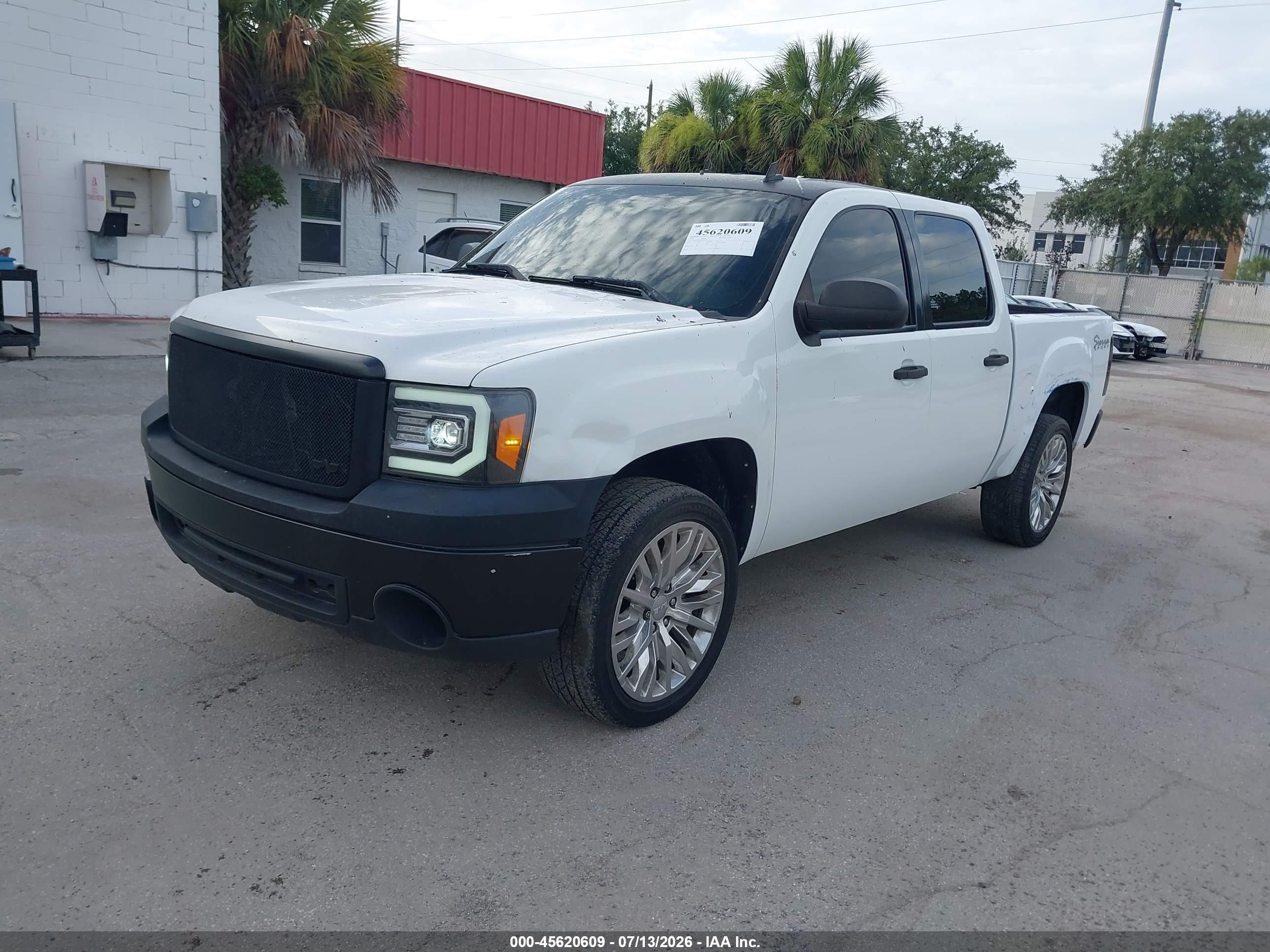 2009 Gmc Sierra 1500 Sl White vin: 3GTEC13C19G110783