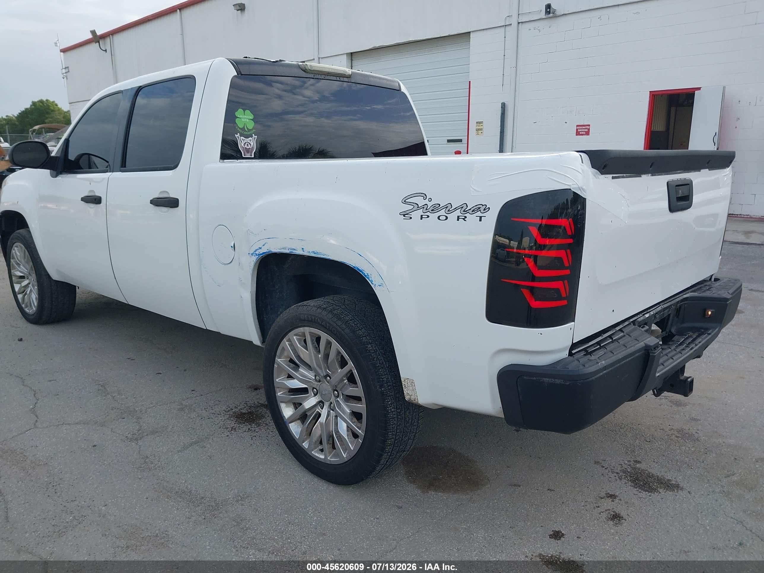 2009 Gmc Sierra 1500 Sl White vin: 3GTEC13C19G110783
