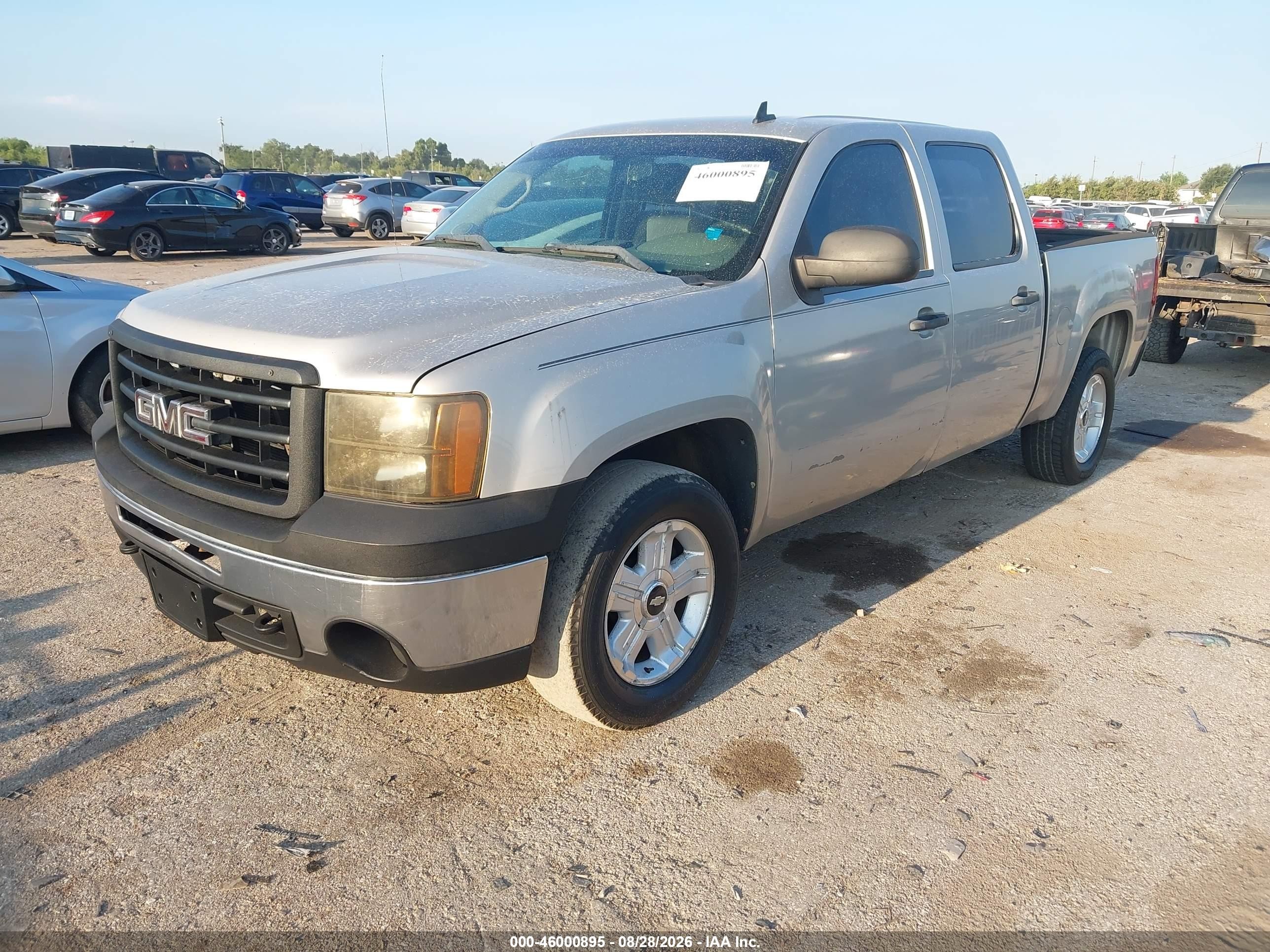 2009 Gmc Sierra 1500 Work Truck Silver vin: 3GTEC13C39G221383