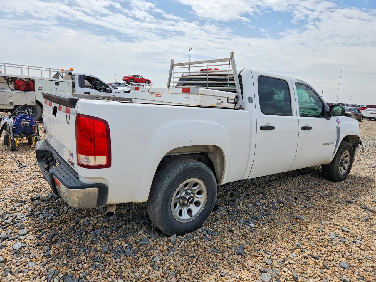2007 Gmc Sierra White vin: 3GTEC13C47G523178