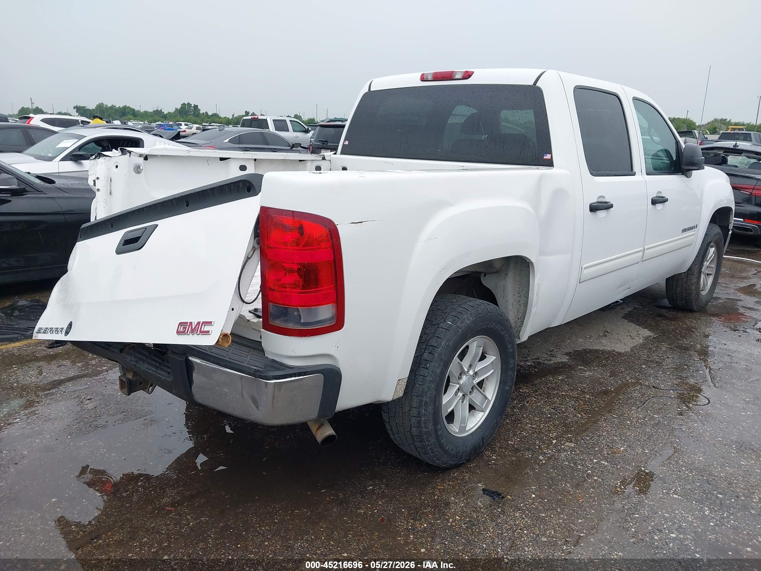 2009 Gmc Sierra 1500 Sl White vin: 3GTEC13C49G109644