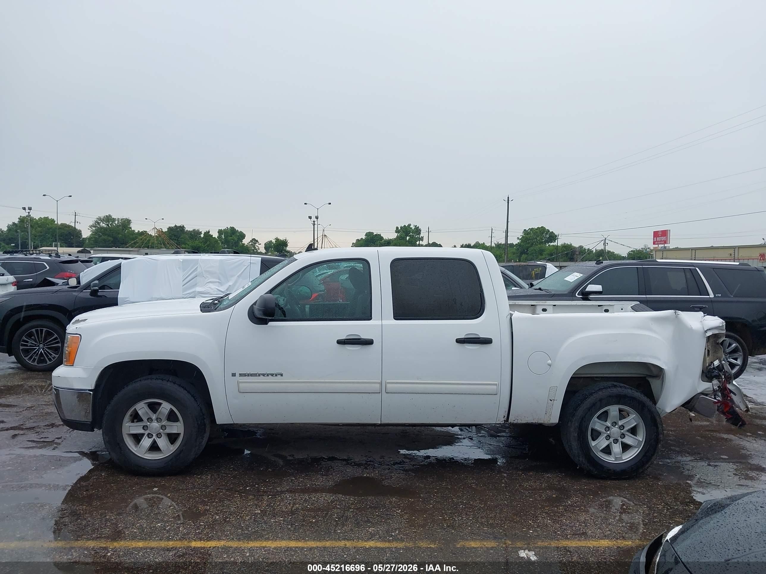 2009 Gmc Sierra 1500 Sl White vin: 3GTEC13C49G109644