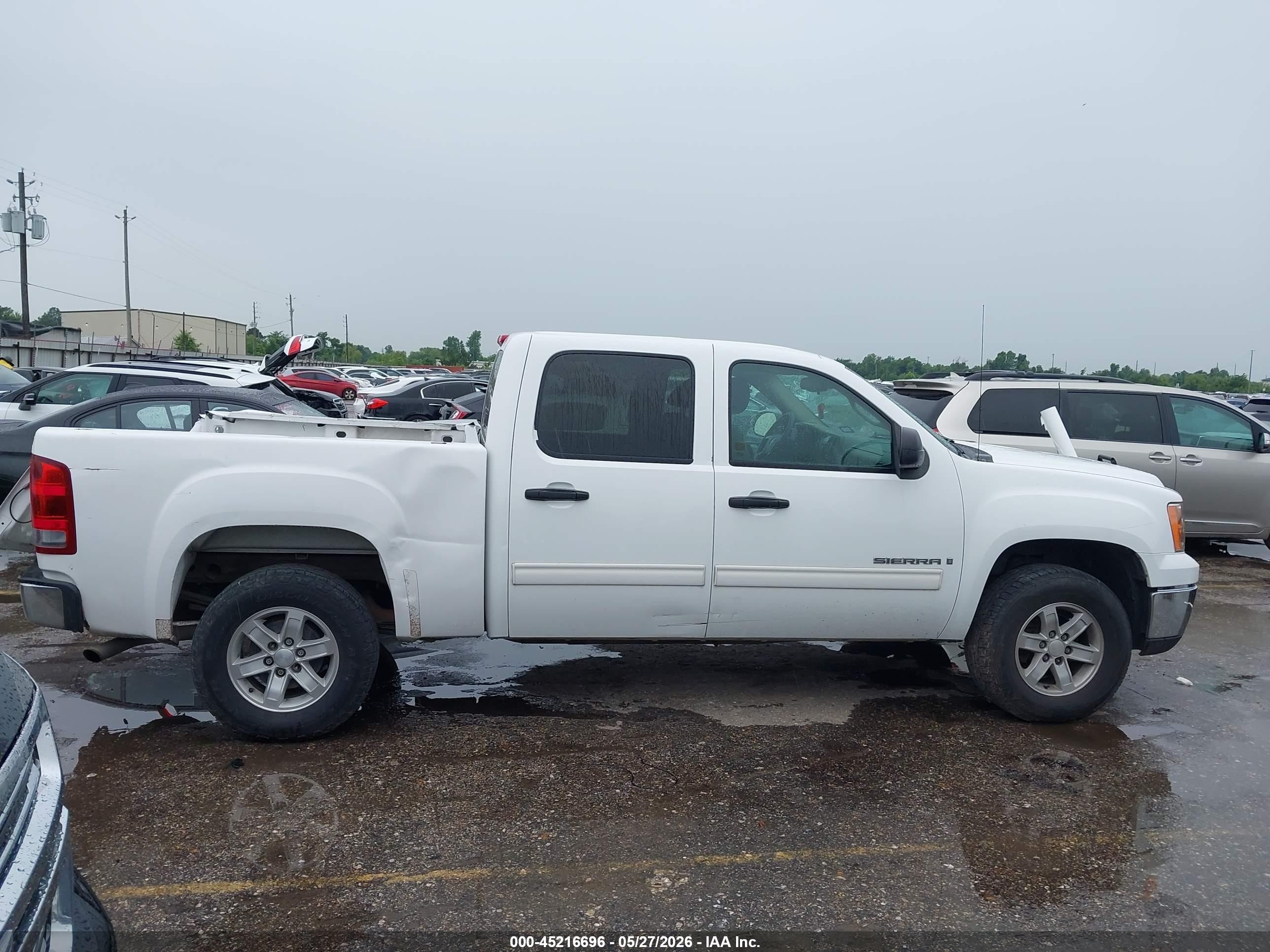 2009 Gmc Sierra 1500 Sl White vin: 3GTEC13C49G109644