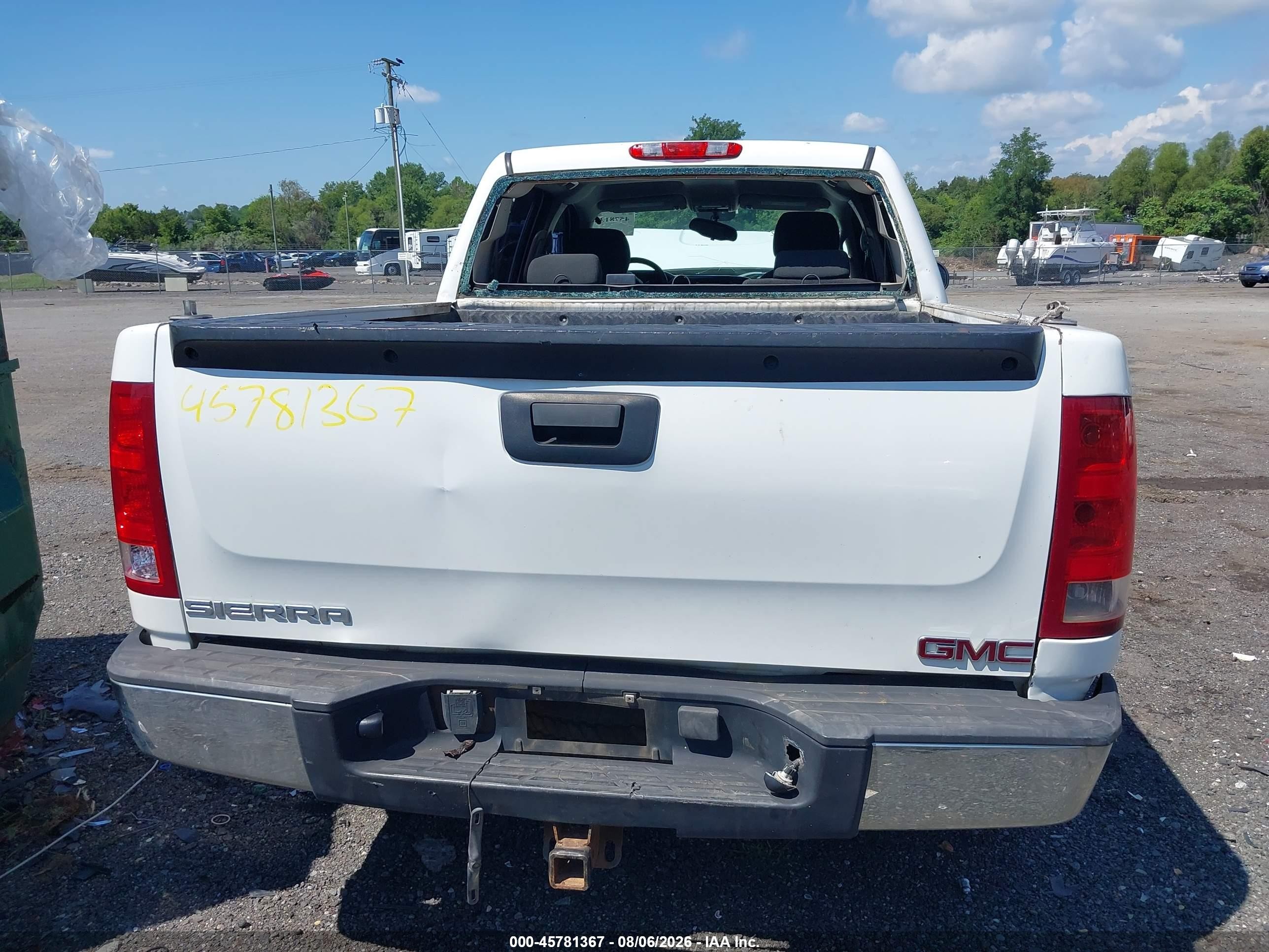 2007 Gmc Sierra 1500 Work Truck White vin: 3GTEC13C57G539342