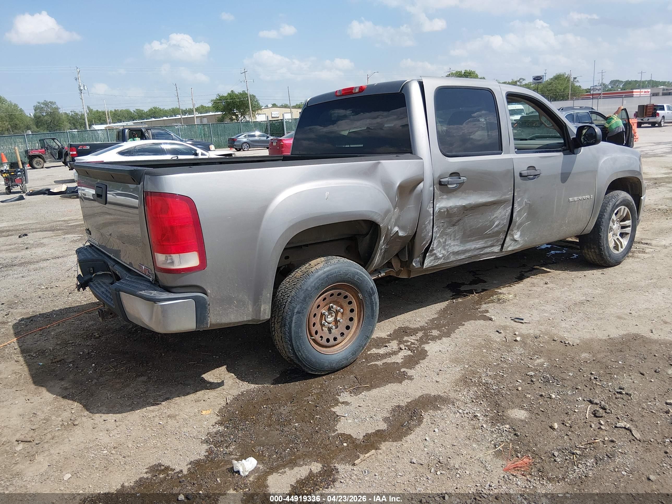 2007 Gmc Sierra 1500 Sl Gray vin: 3GTEC13C87G550500