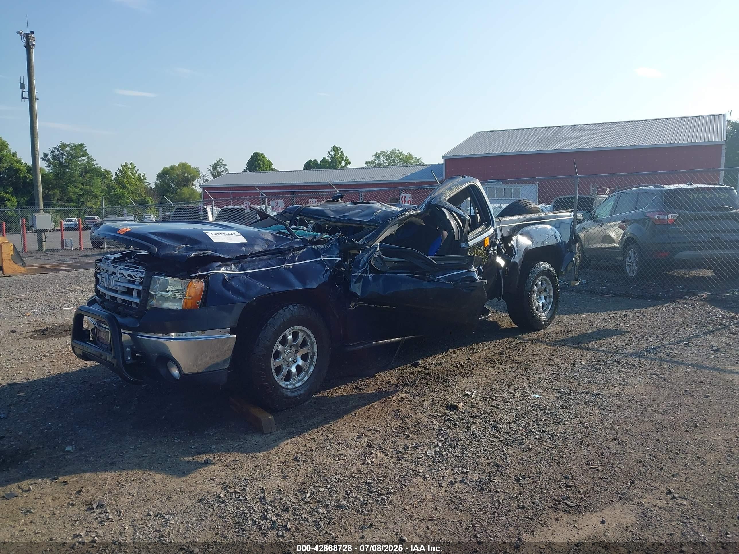 2007 Gmc Sierra 1500 Work Truck Blue vin: 3GTEC13CX7G535514
