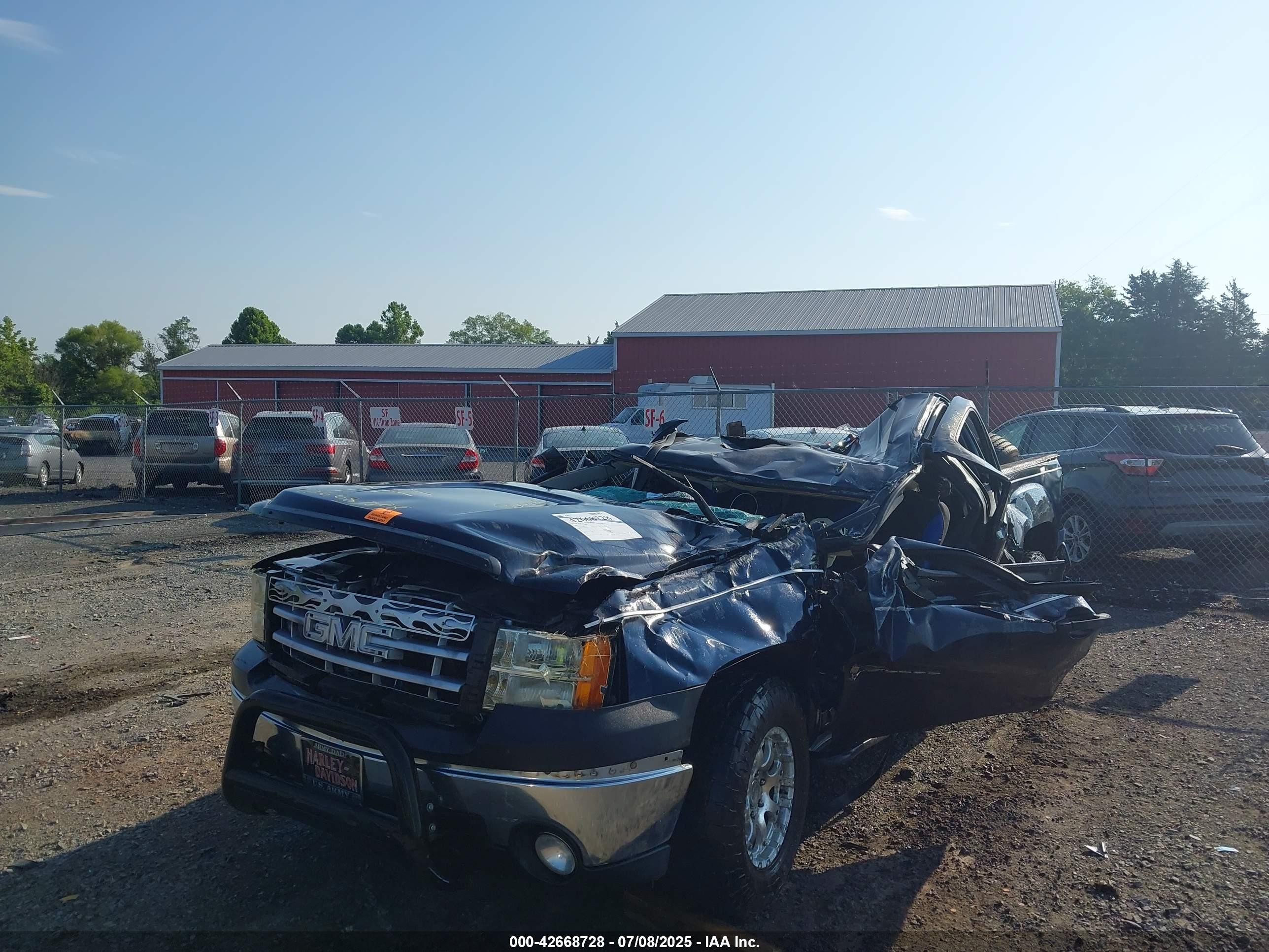 2007 Gmc Sierra 1500 Work Truck Blue vin: 3GTEC13CX7G535514