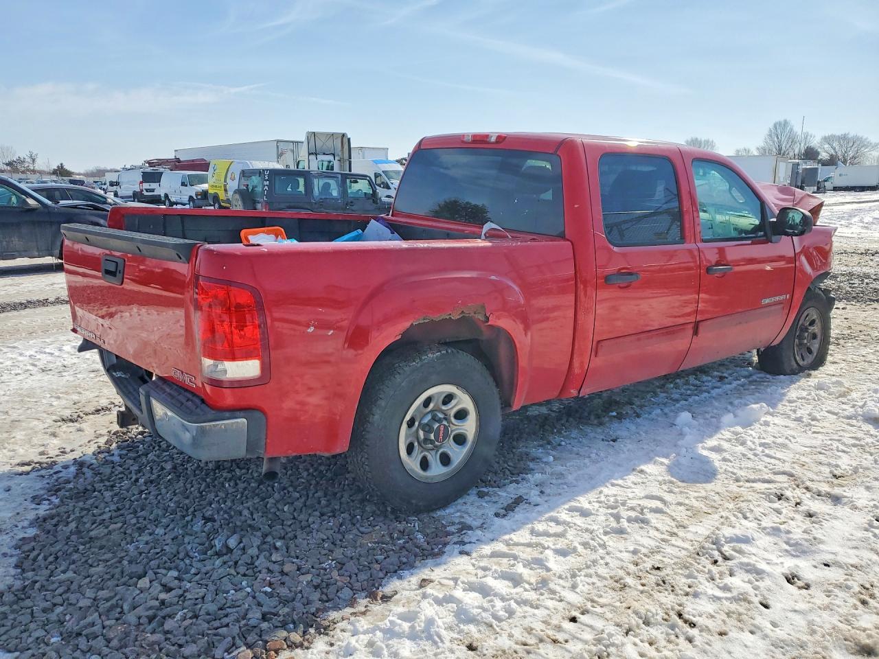 2007 Gmc New Sierra C1500 Red vin: 3GTEC13J47G556597