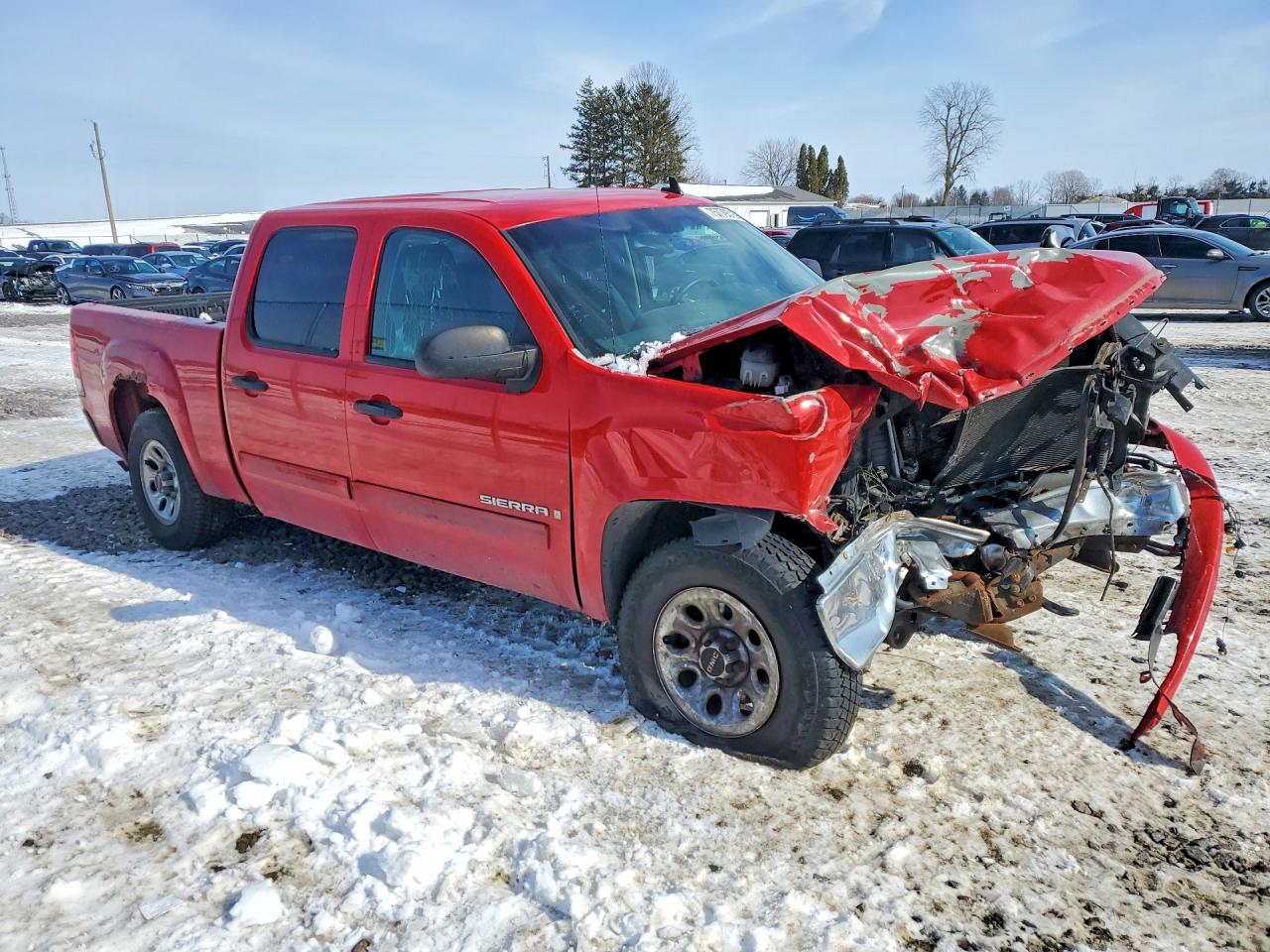 2007 Gmc New Sierra C1500 Red vin: 3GTEC13J47G556597