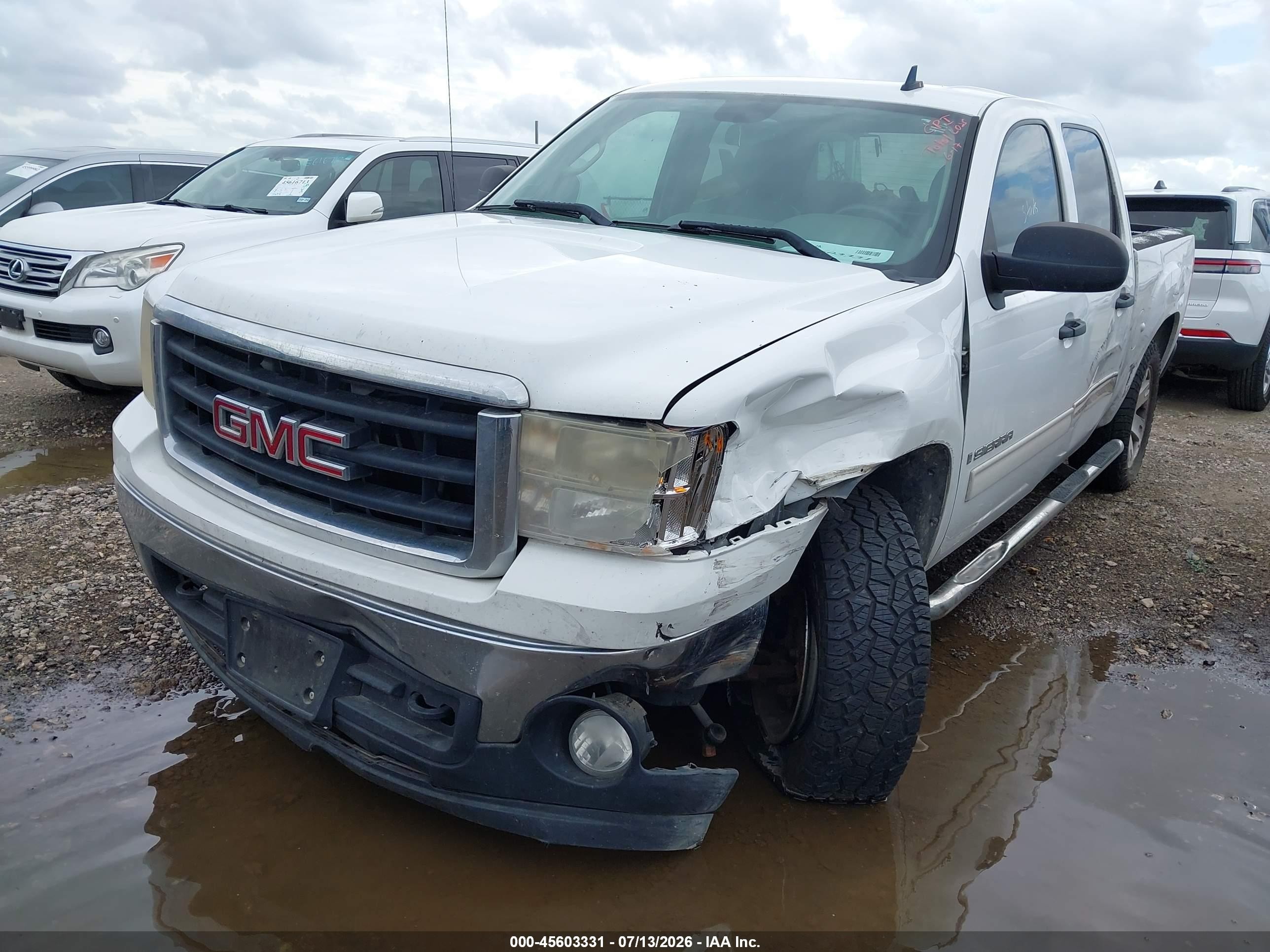 2008 Gmc Sierra 1500 Sle1 White vin: 3GTEC13J68G313634
