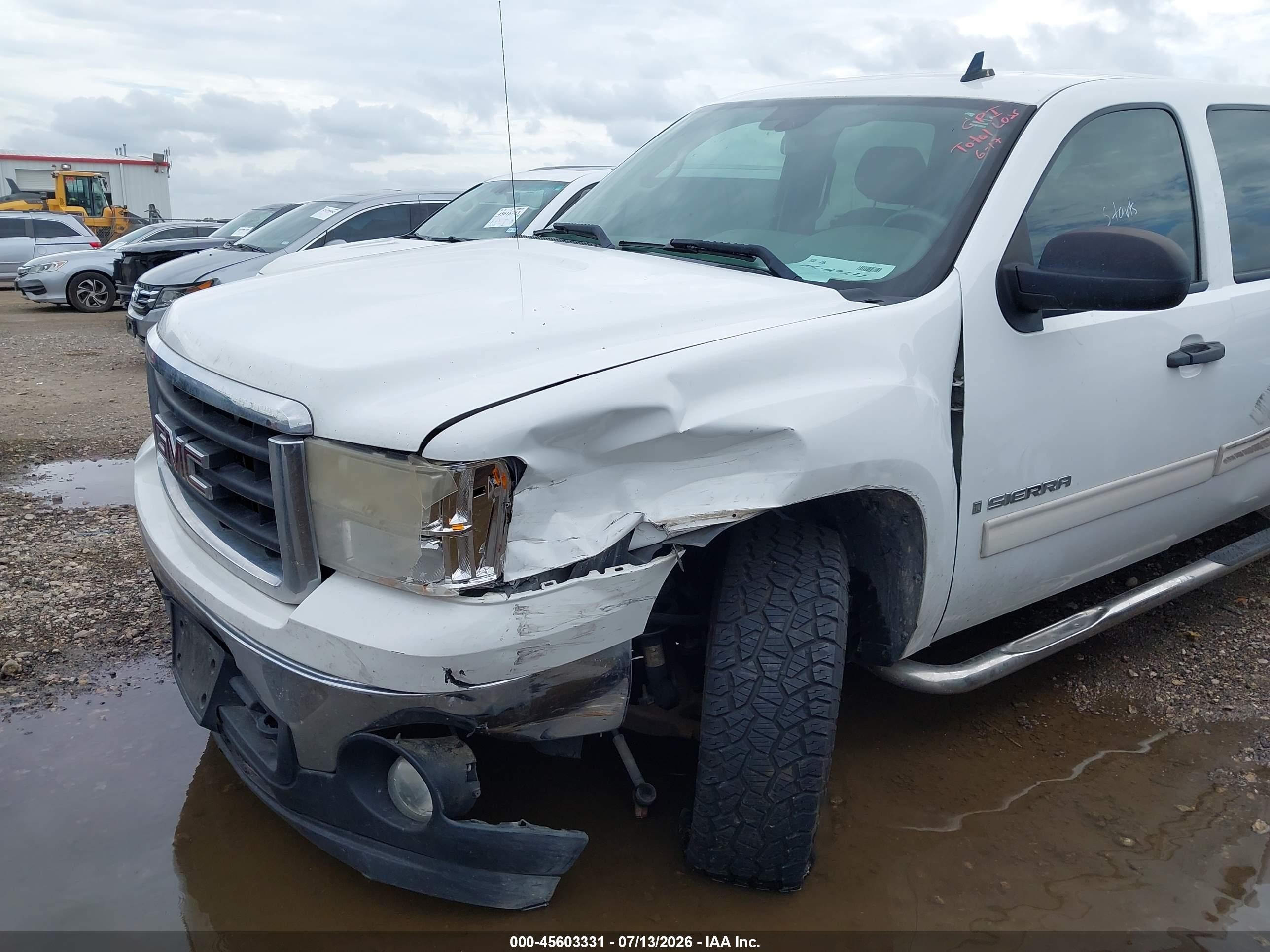 2008 Gmc Sierra 1500 Sle1 White vin: 3GTEC13J68G313634