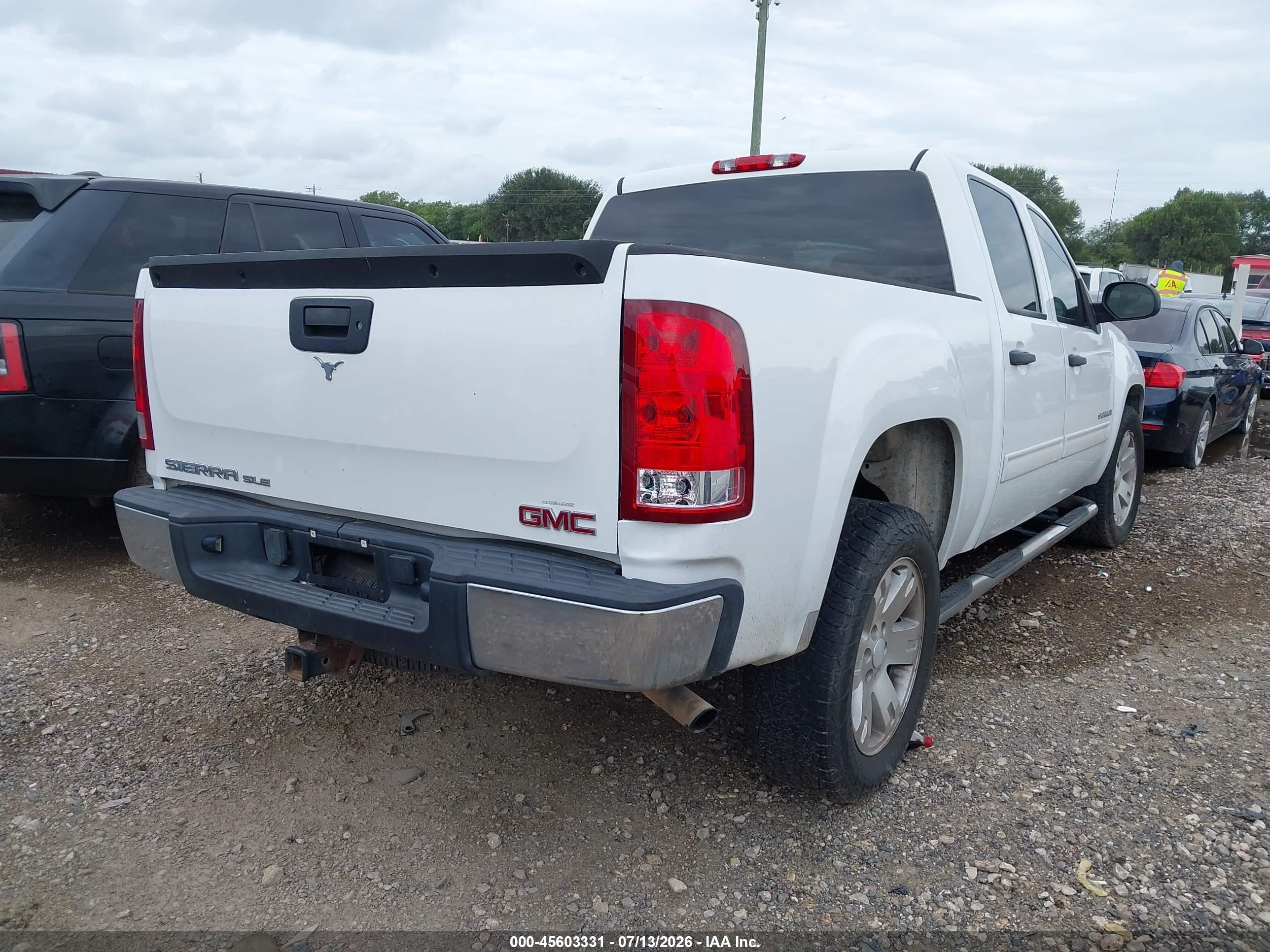 2008 Gmc Sierra 1500 Sle1 White vin: 3GTEC13J68G313634