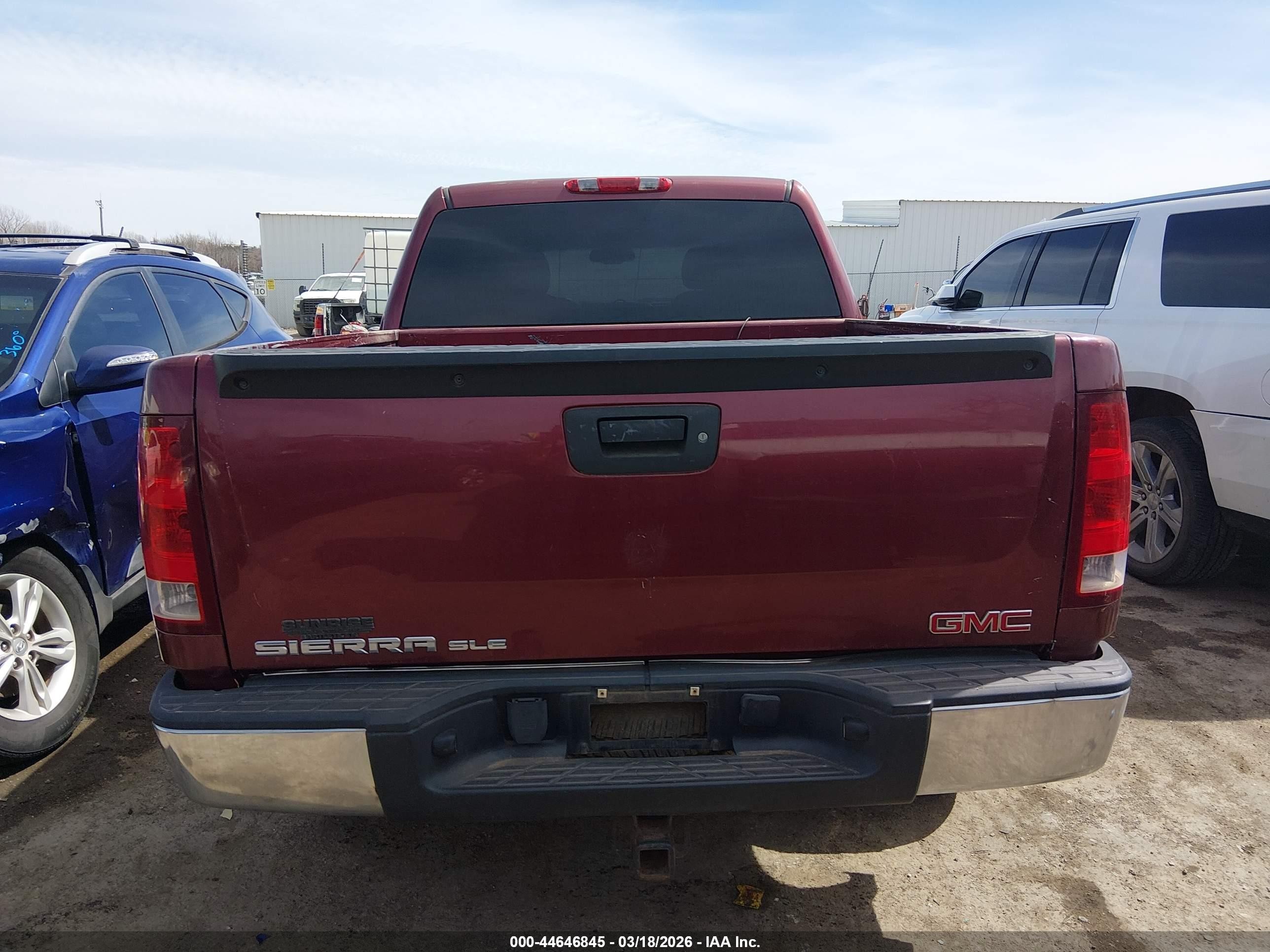 2008 Gmc Sierra 1500 Sle1 Burgundy vin: 3GTEC13J78G293975