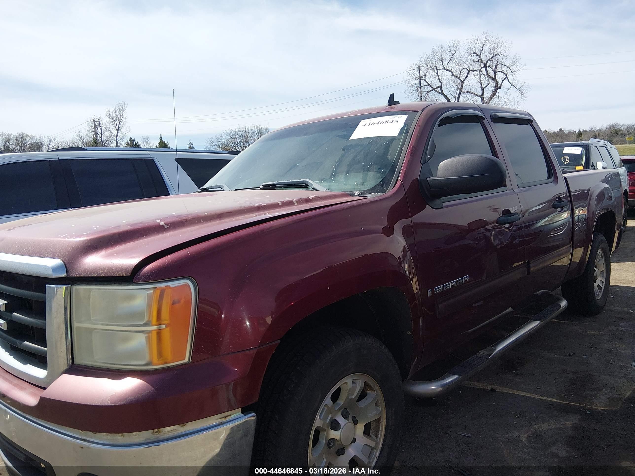 2008 Gmc Sierra 1500 Sle1 Burgundy vin: 3GTEC13J78G293975