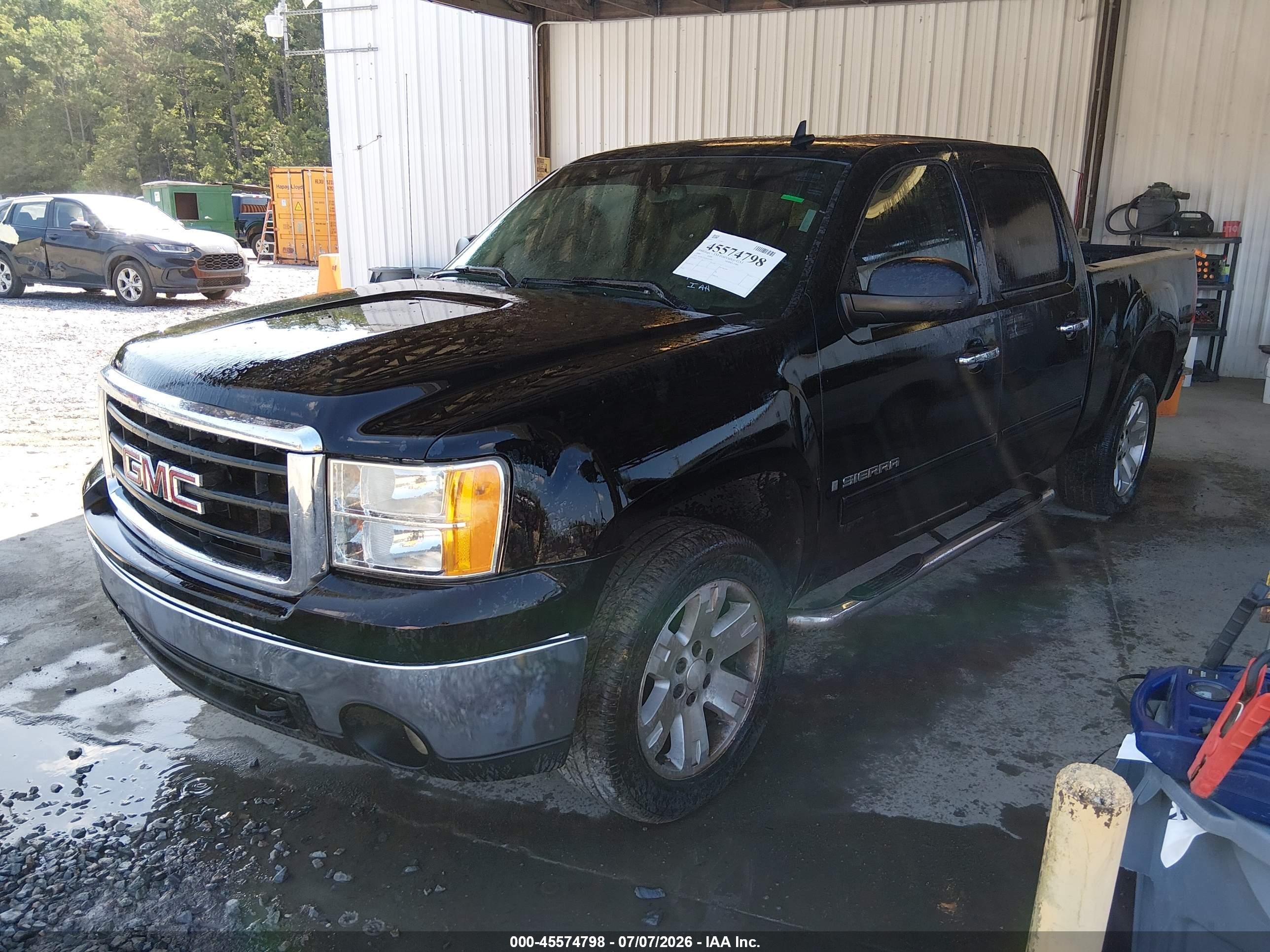 2008 Gmc Sierra 1500 Sle1 Black vin: 3GTEC13JX8G313099