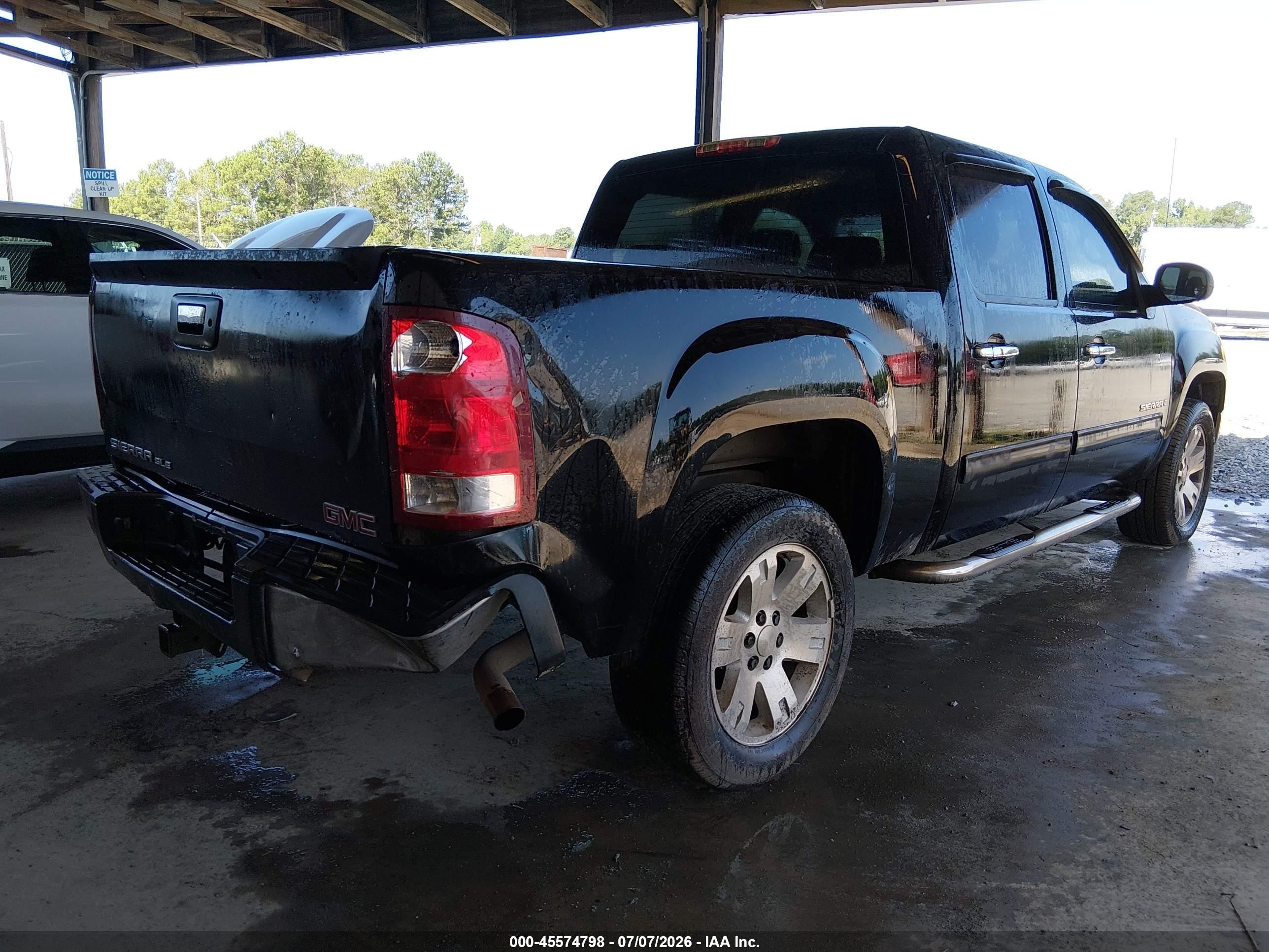 2008 Gmc Sierra 1500 Sle1 Black vin: 3GTEC13JX8G313099