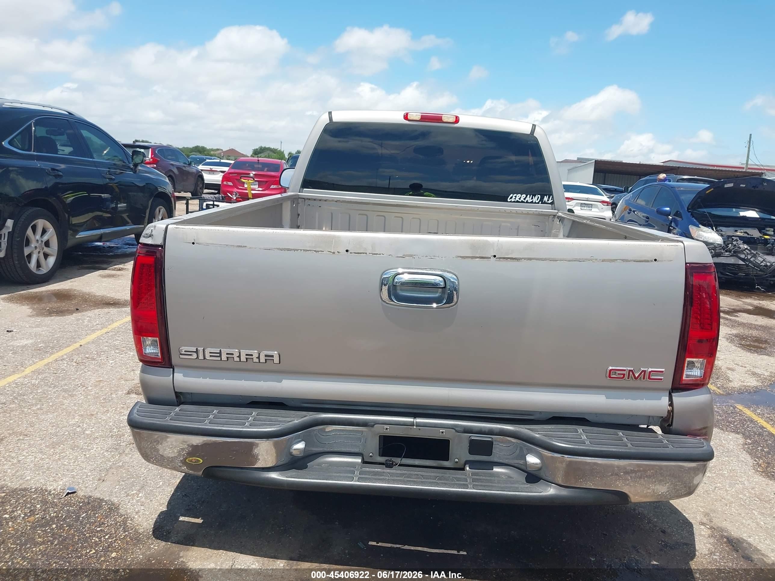 2006 Gmc Sierra 1500 Sl Beige vin: 3GTEC14V26G190039