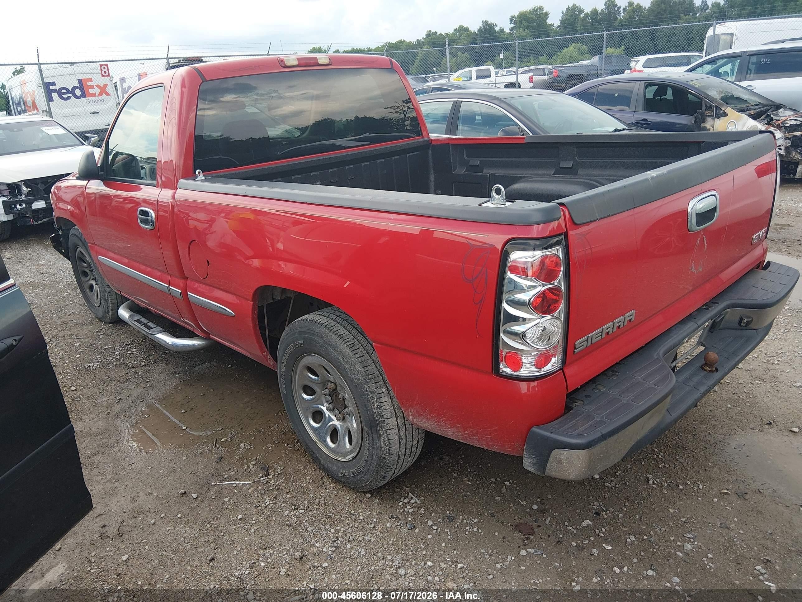 2006 Gmc Sierra 1500 Sl Red vin: 3GTEC14V86G200363